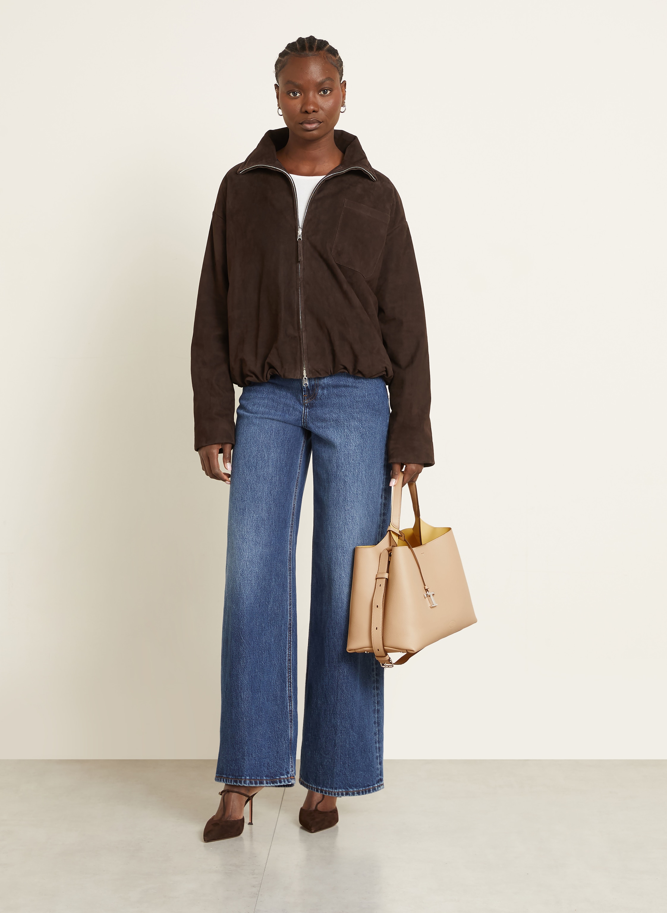 Thumbnail - Tod's Handtasche Florida Double beige