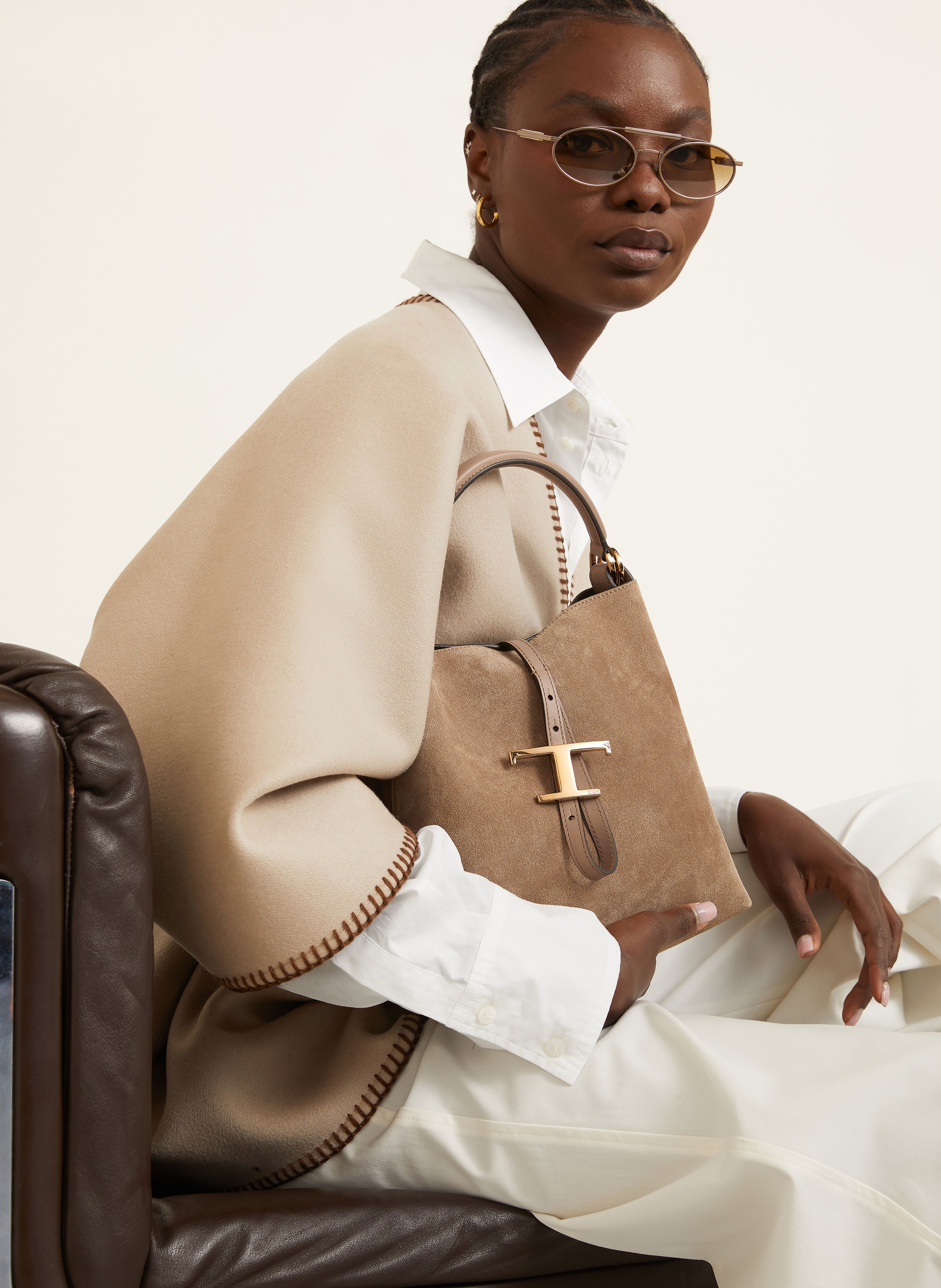 Thumbnail - Tod's Schultertasche braun