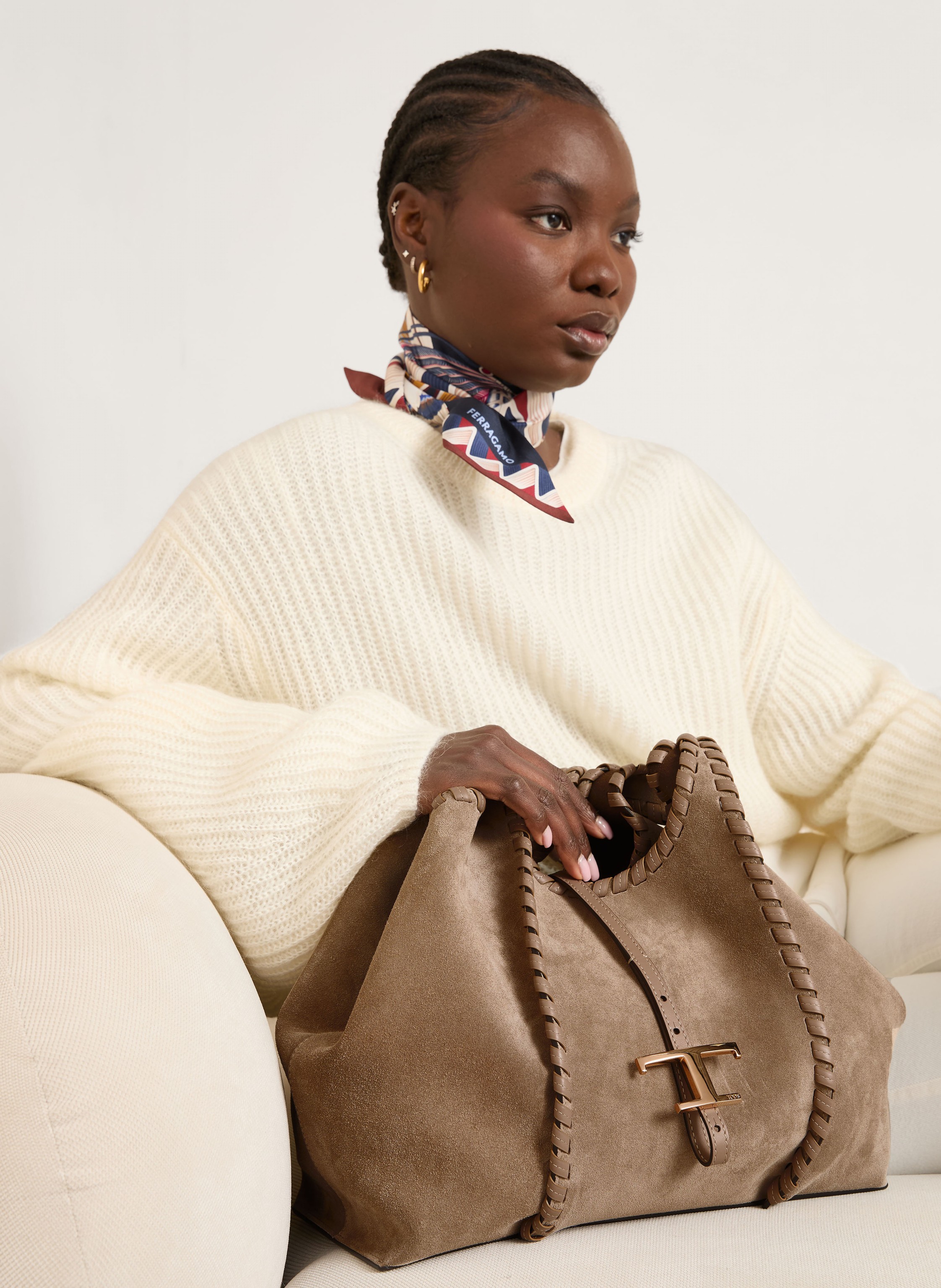 Thumbnail - Tod's Shopper Mit Pouch braun