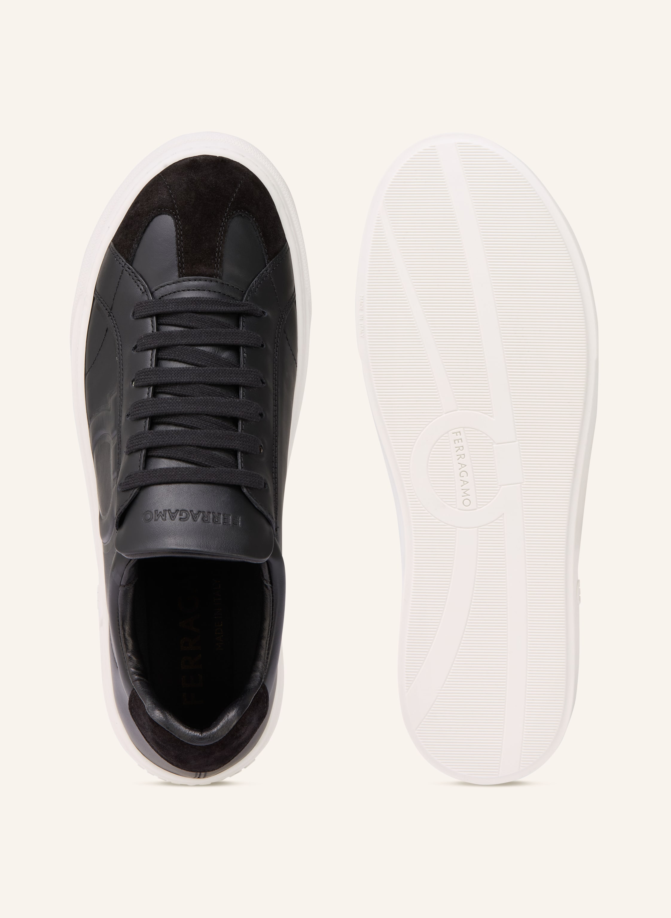Thumbnail - Ferragamo Sneaker Gancini schwarz