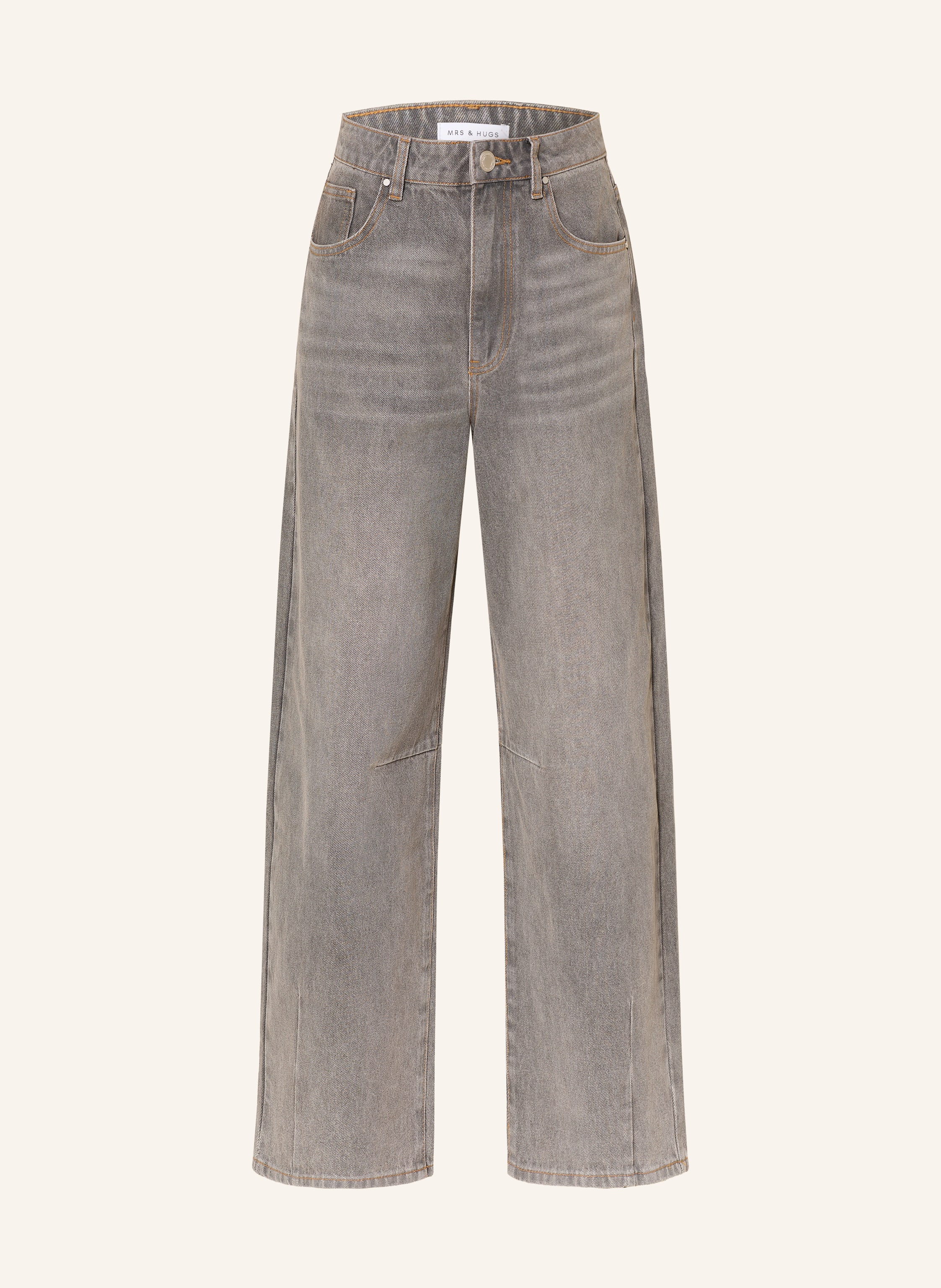 Mrs & Hugs Wide Leg Jeans grau