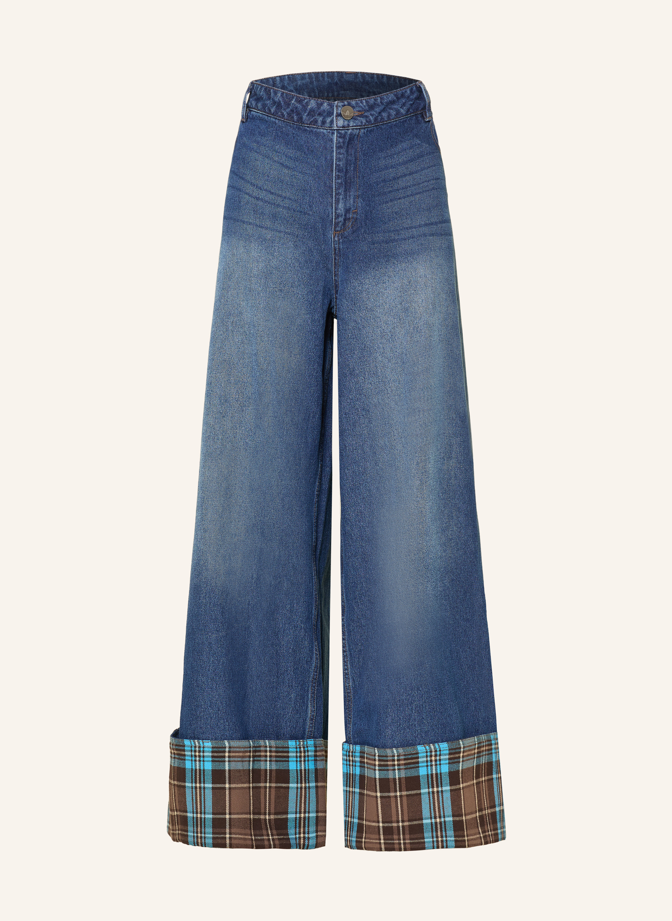 Adidas Originals Wide Leg Jeans Vintage blau