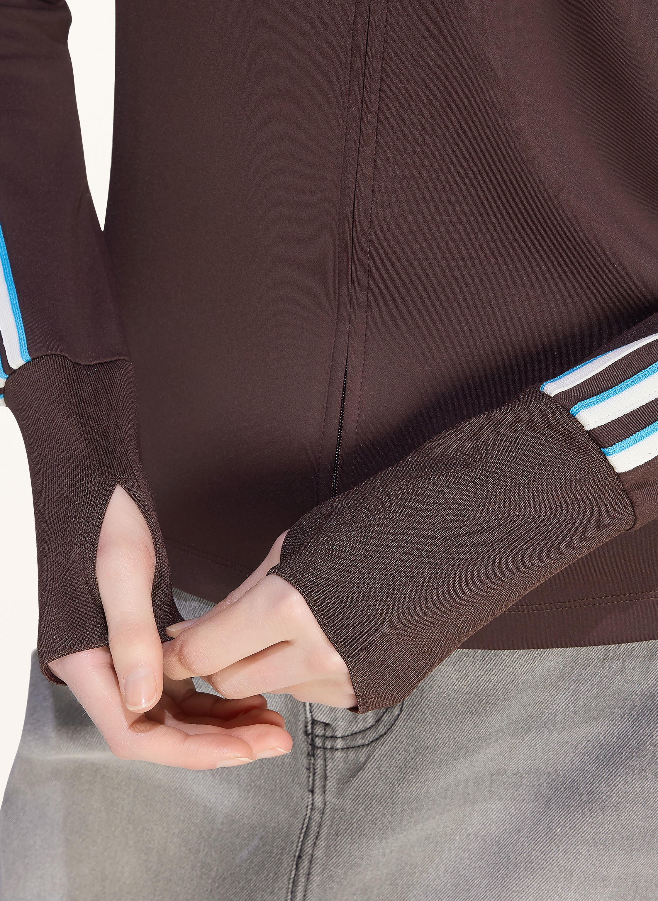 Thumbnail - Adidas Originals Sweatjacke Hooded Trefoil Zipper braun