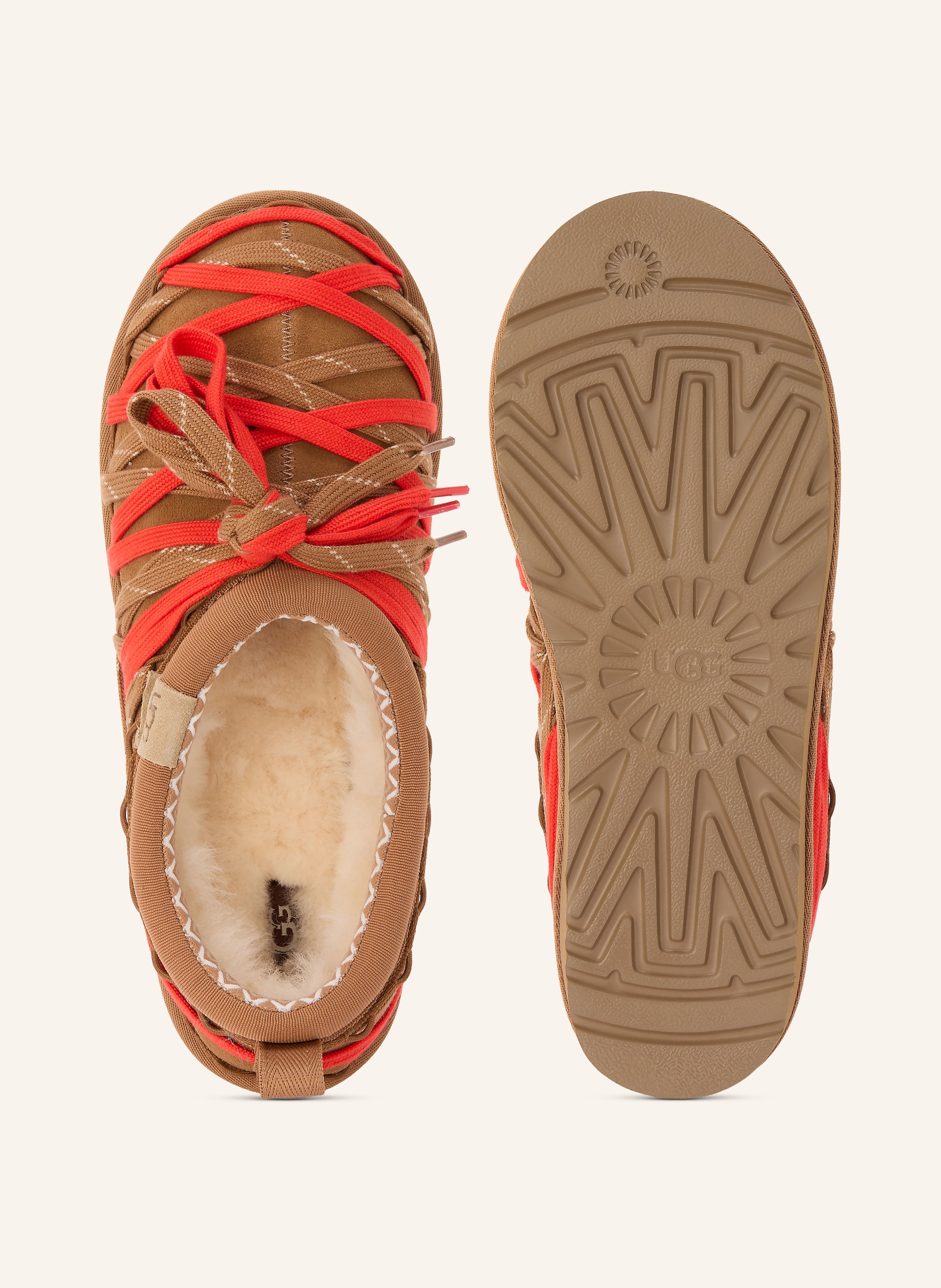 Thumbnail - Ugg Slipper Tasman Lace braun