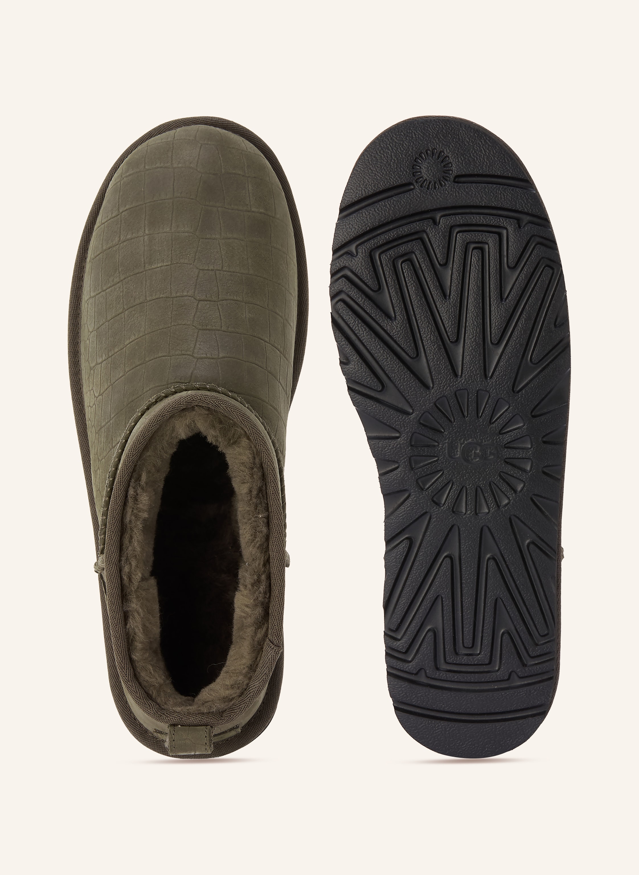 Thumbnail - Ugg Boots Classic Ultra Mini Embossed gruen