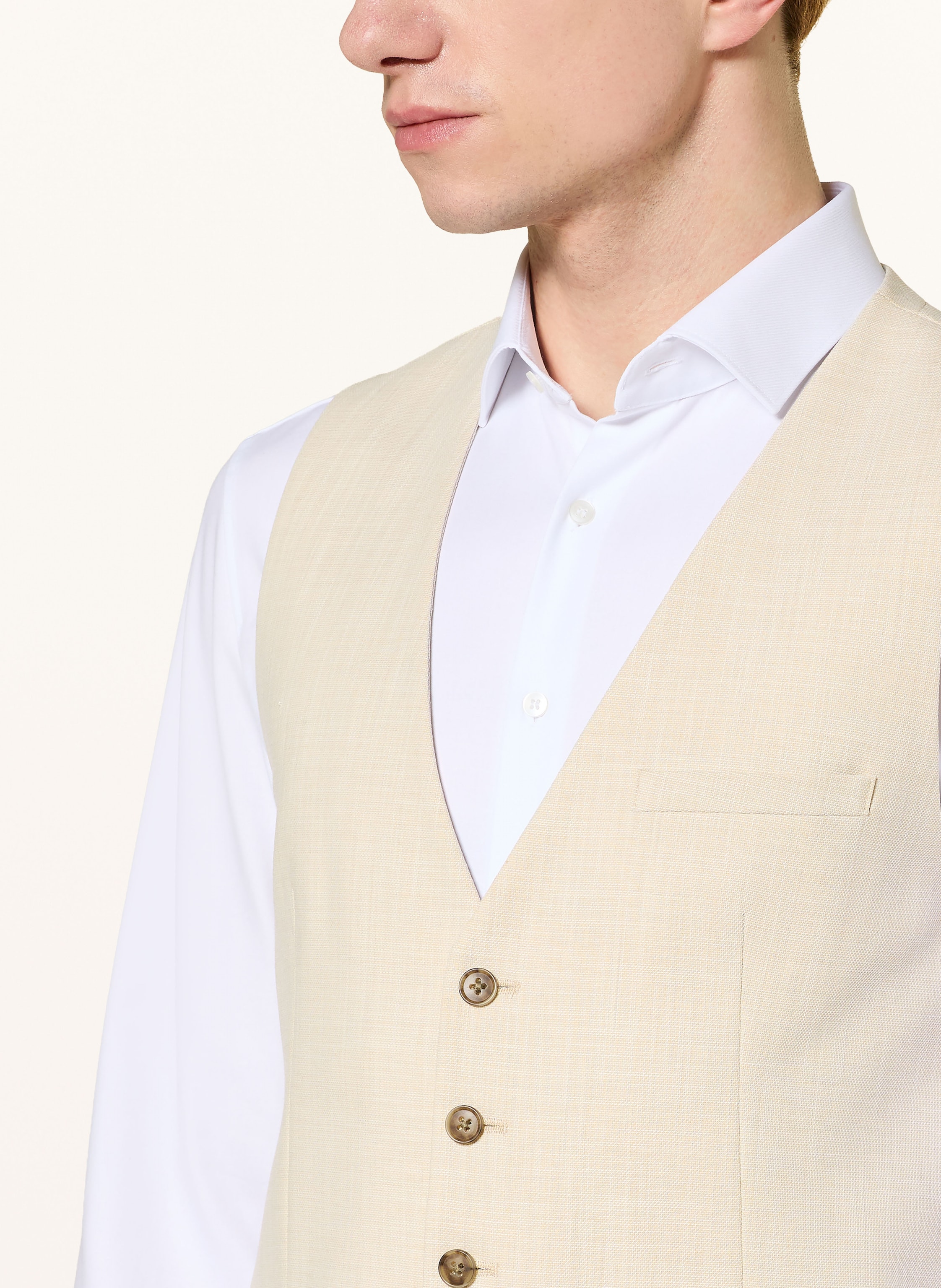 Thumbnail - Cinque Anzugweste Civitra Regular Fit weiss