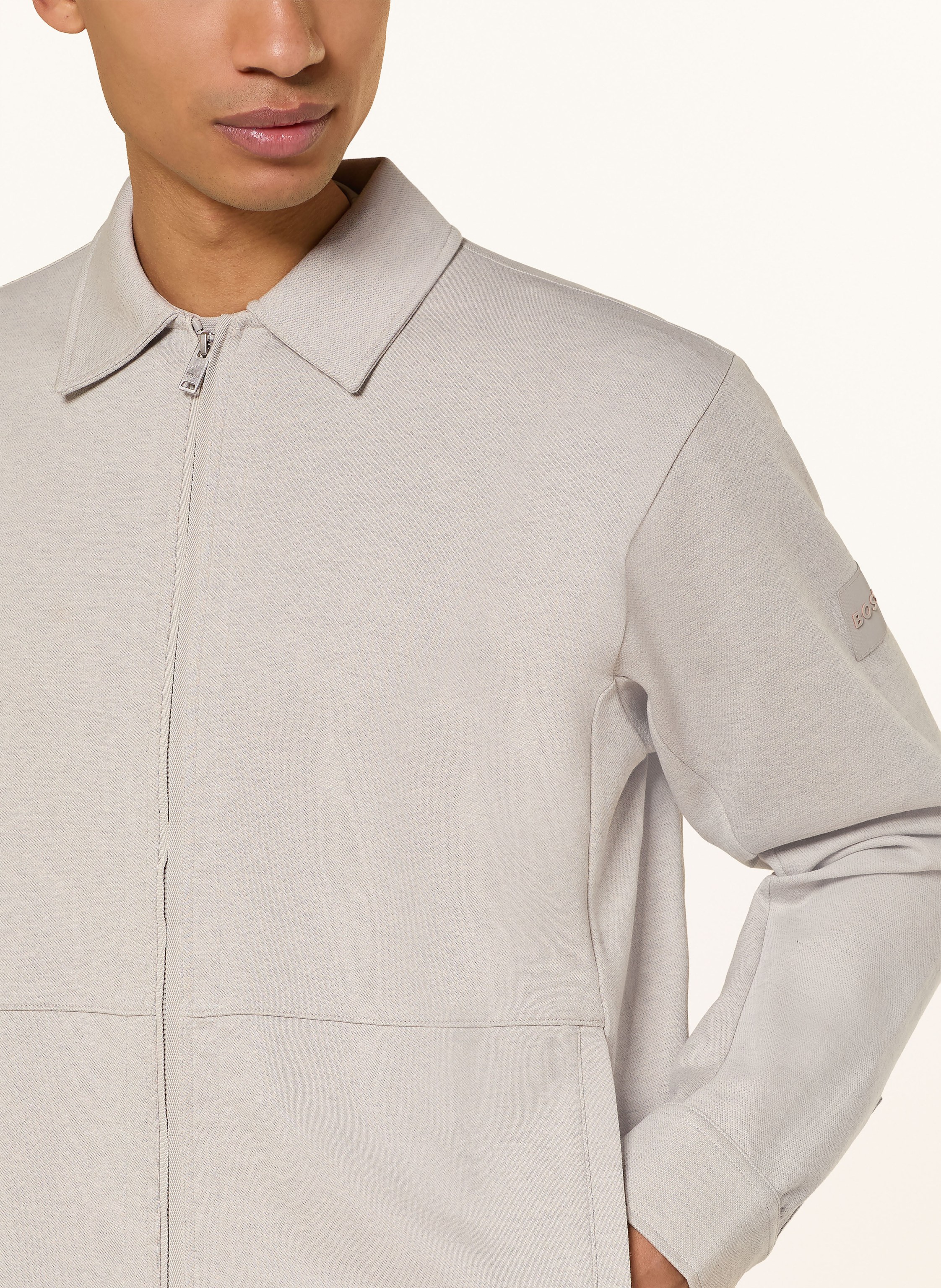 Thumbnail - Boss Sweatjacke Twist beige