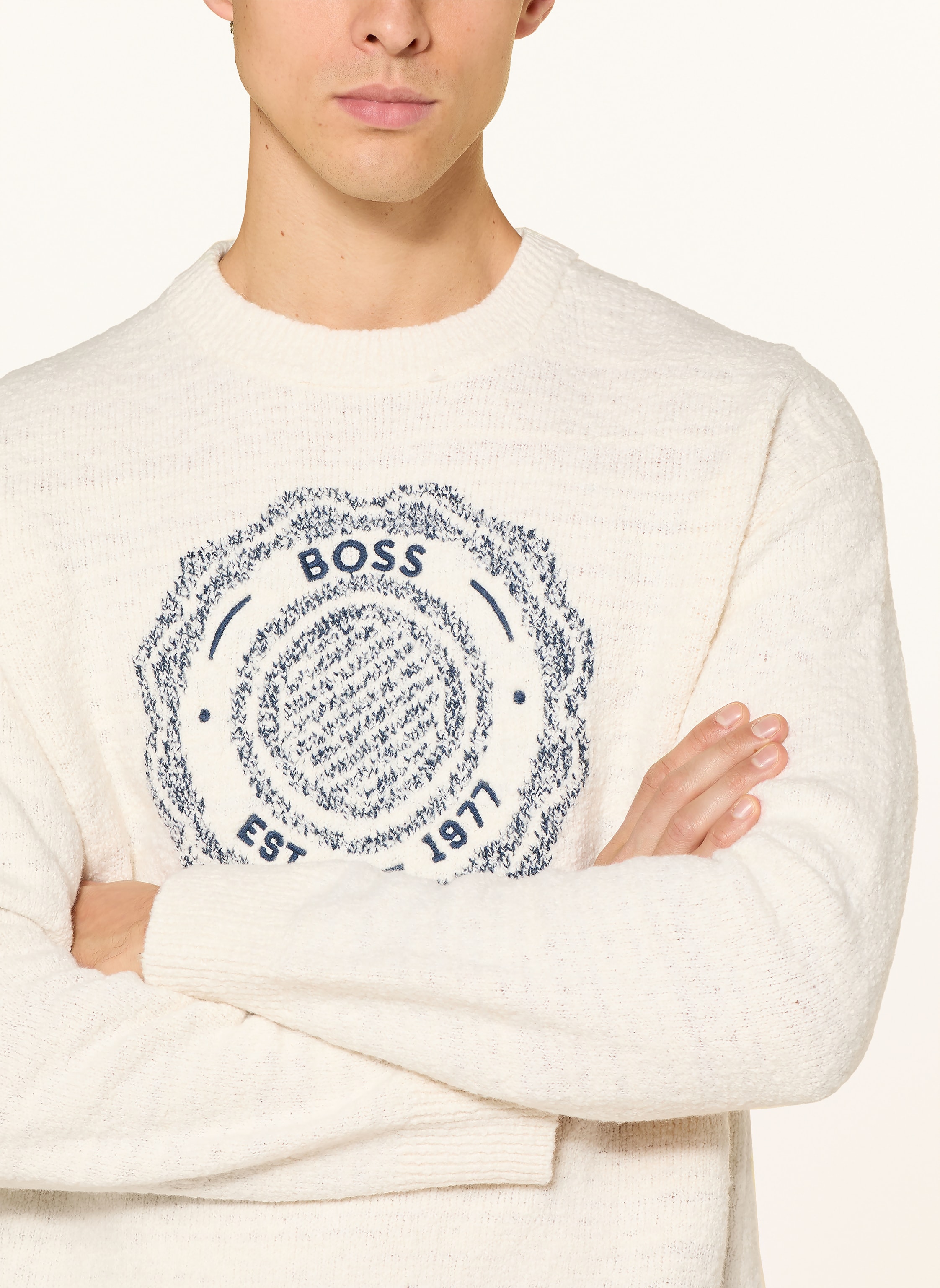 Thumbnail - Boss Pullover Kerbert beige