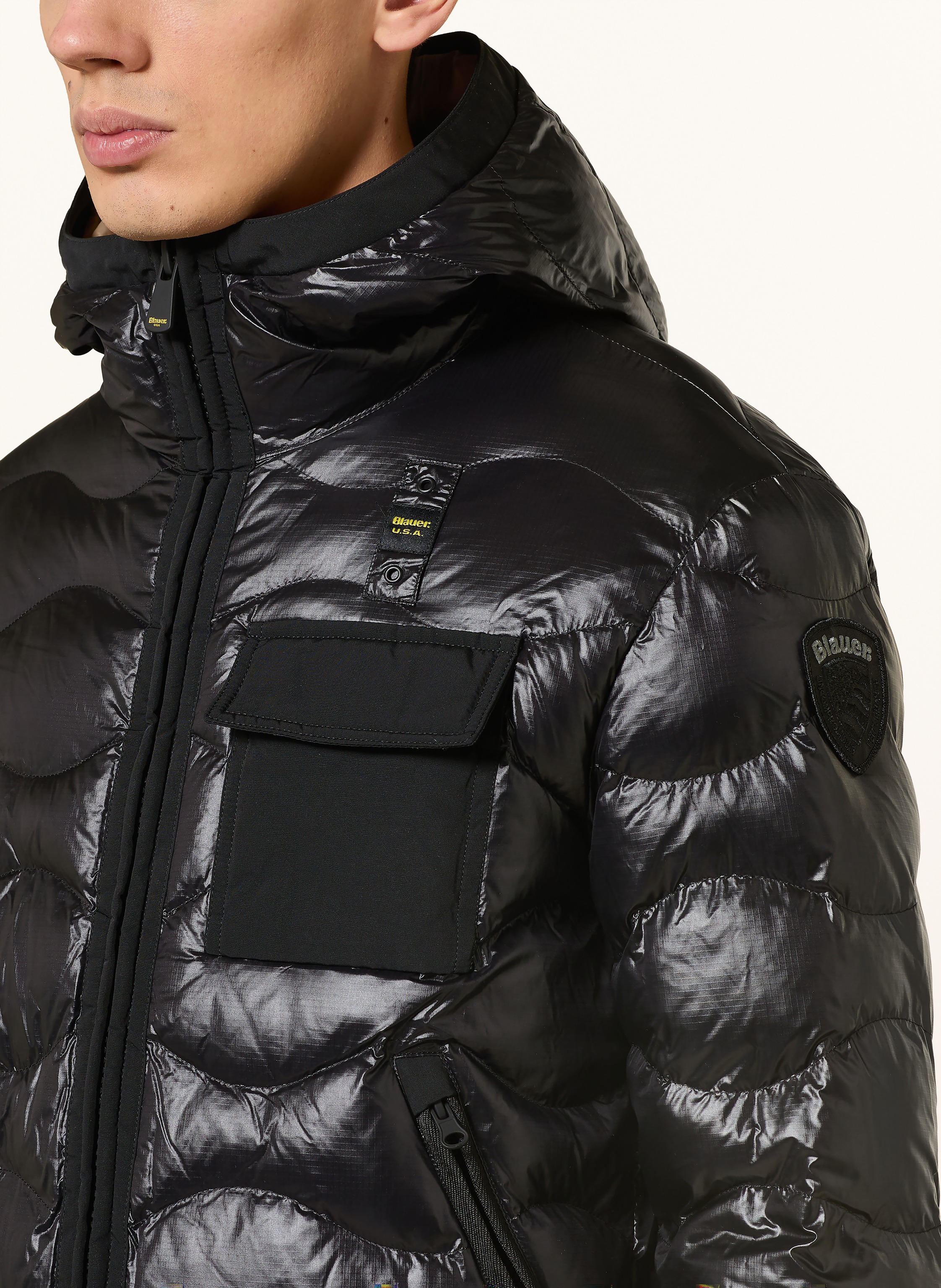 Thumbnail - Blauer Steppjacke Bryant schwarz