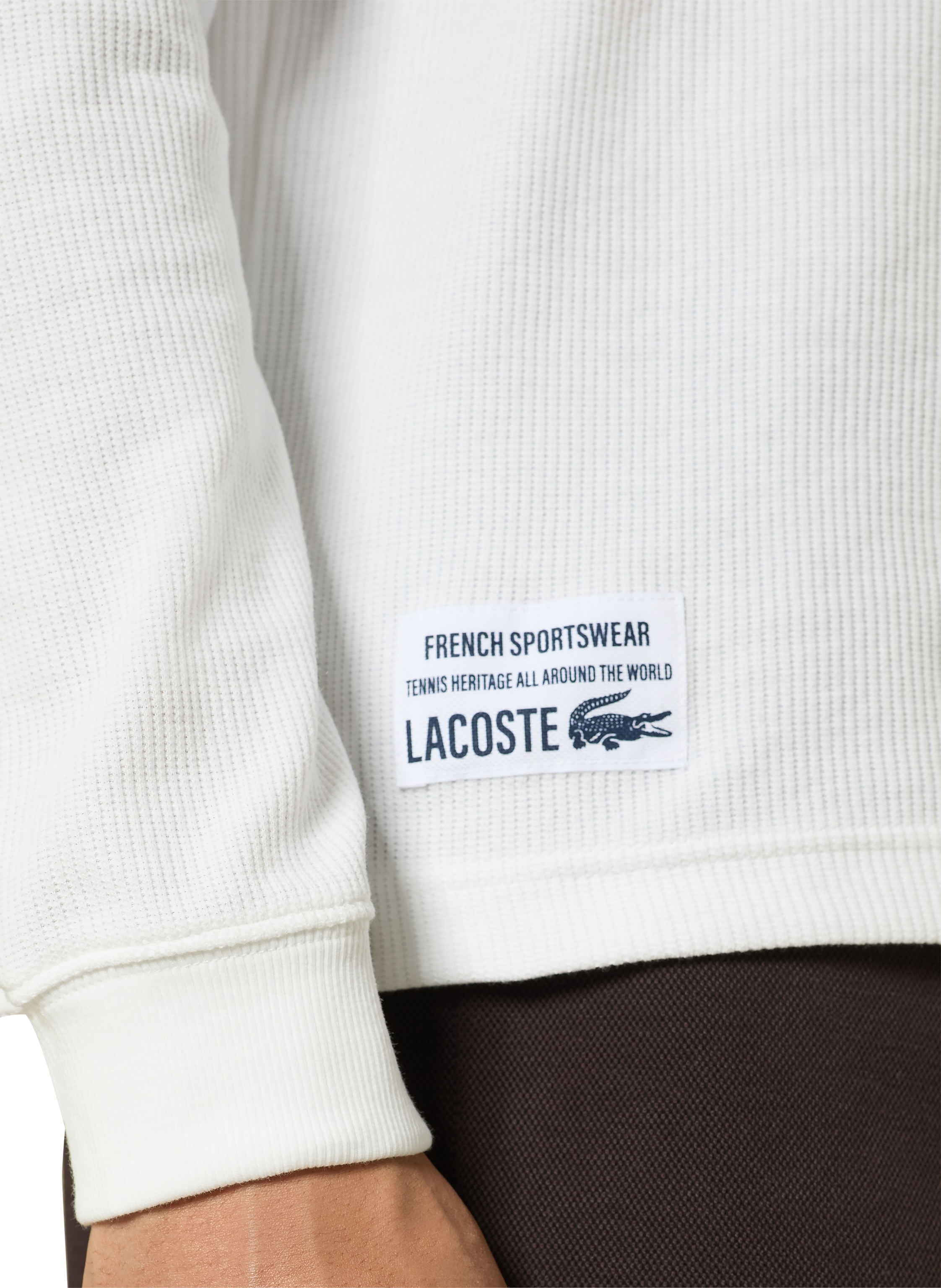Thumbnail - Lacoste Henley-Shirt weiss