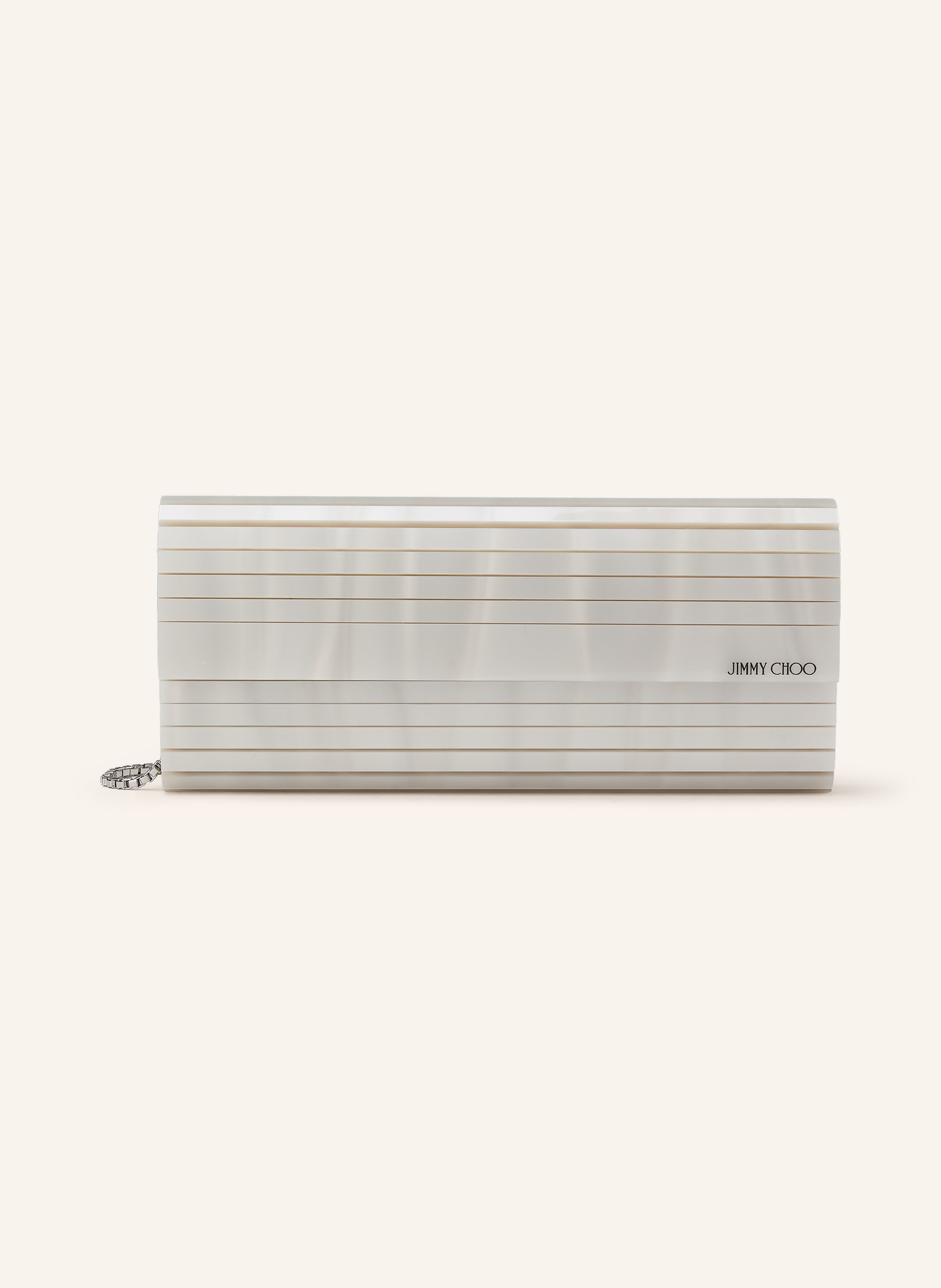 Jimmy Choo Jimmy Choo Clutch Sweetie weiss in CREME / SILBER