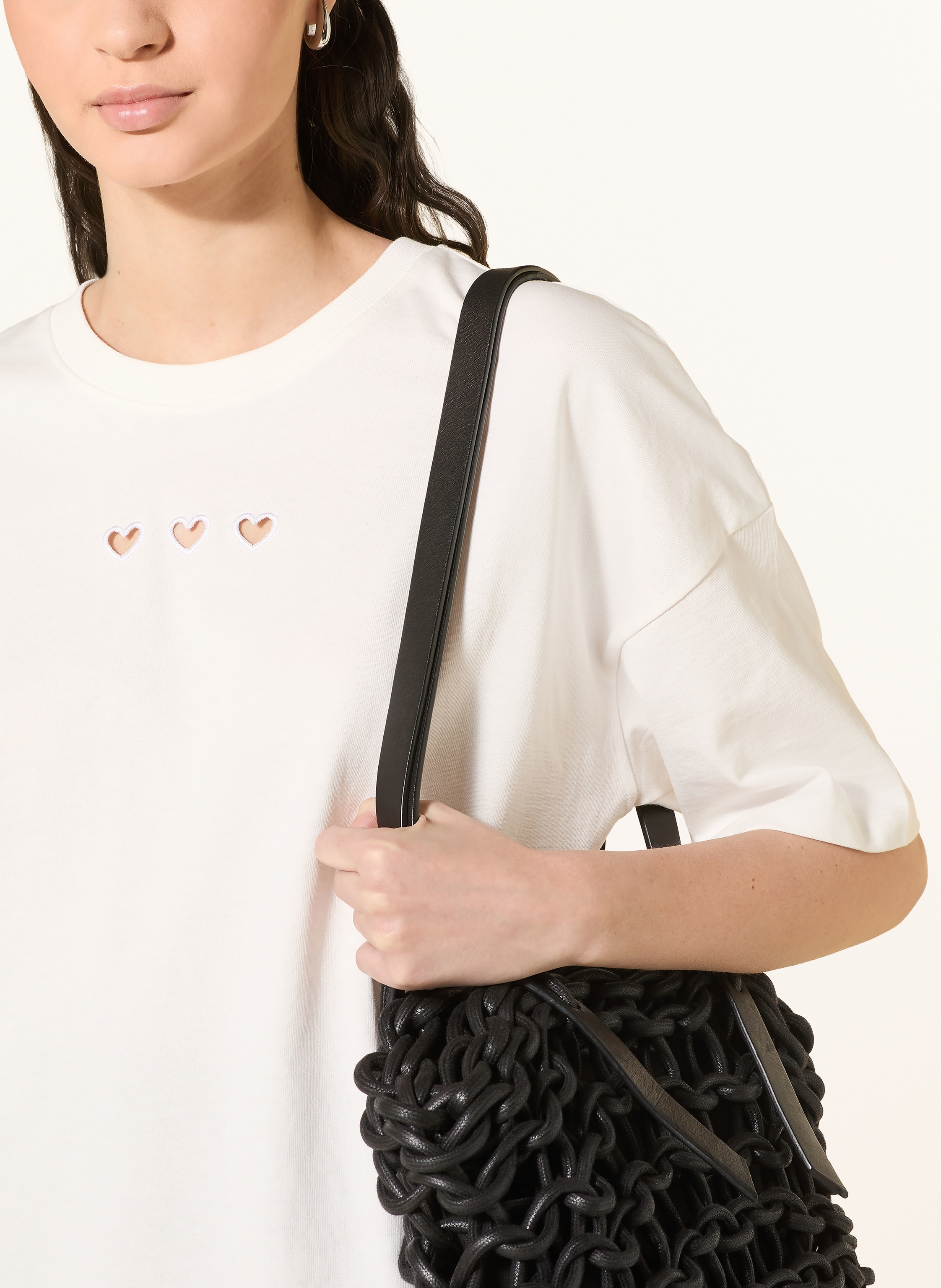 Thumbnail - Ichi T-Shirt Ihpetro Mit Cut-Outs beige