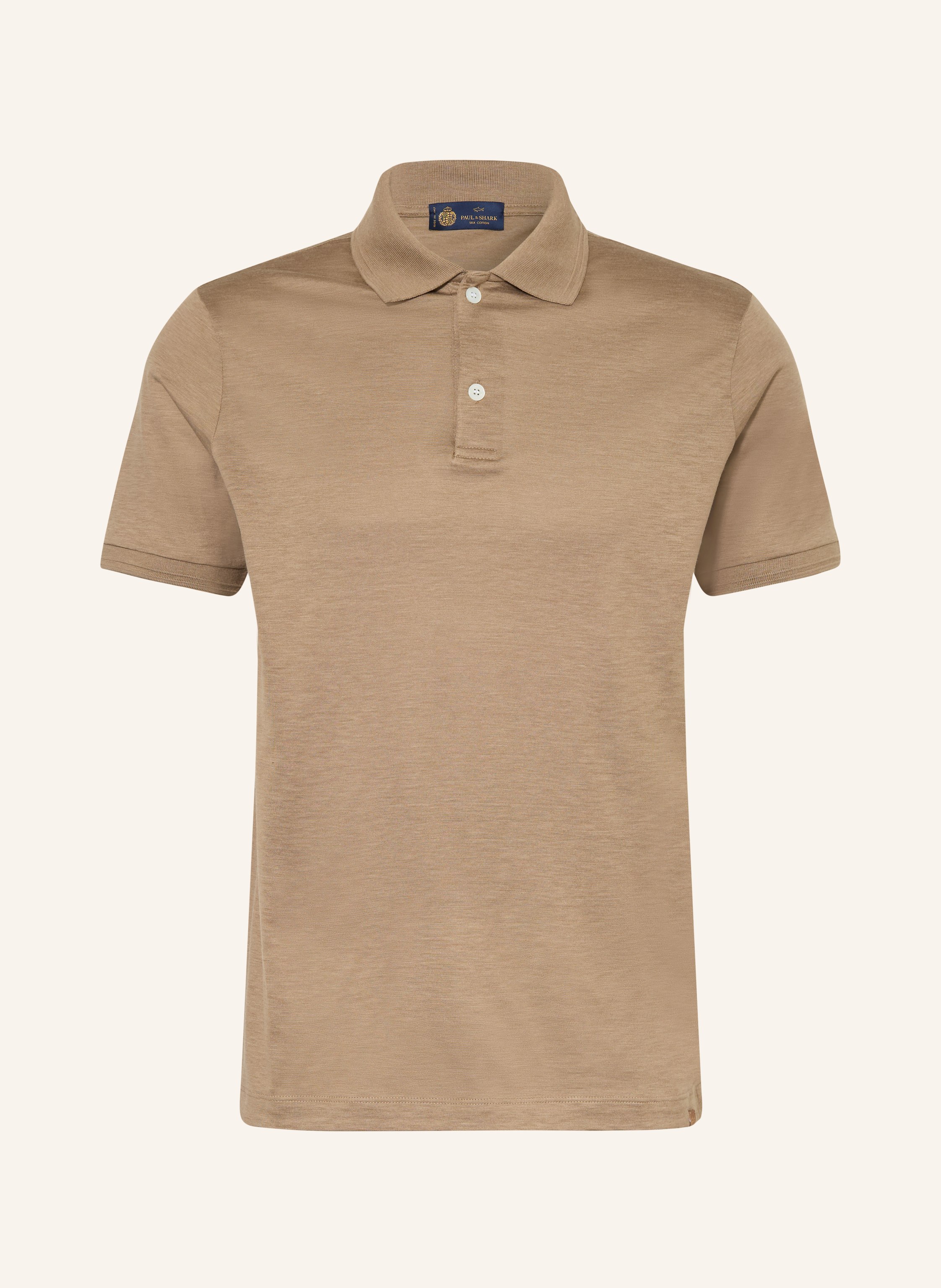Paul & Shark Poloshirt Mit Seide beige