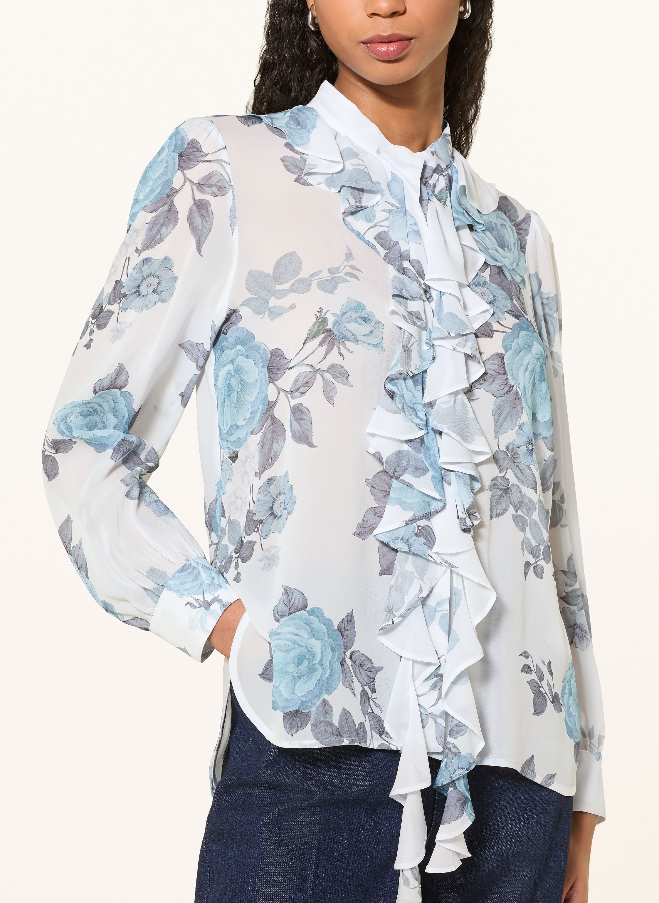 Thumbnail - Marella Bluse Mit Rüschen blau