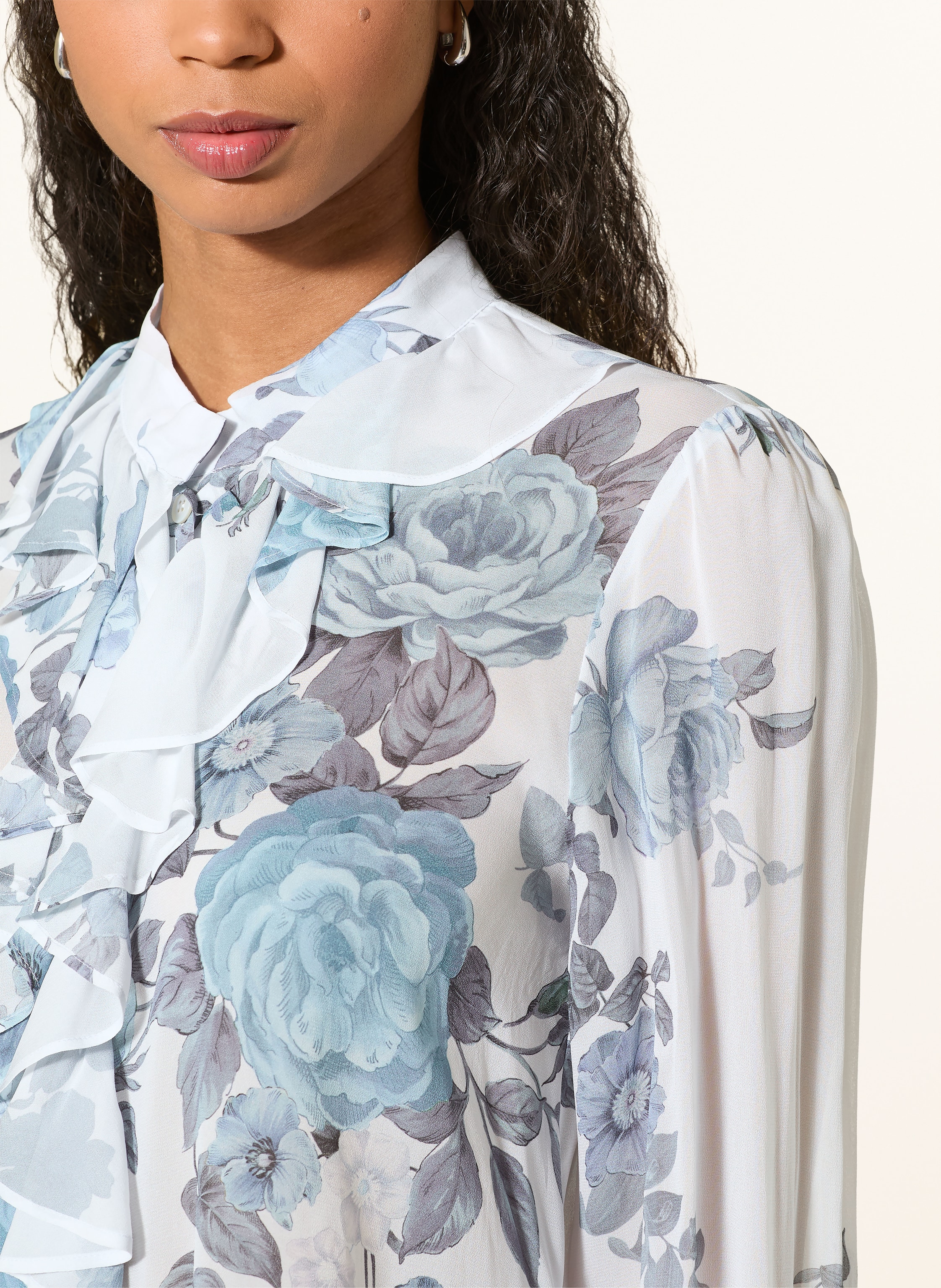 Thumbnail - Marella Bluse Mit Rüschen blau