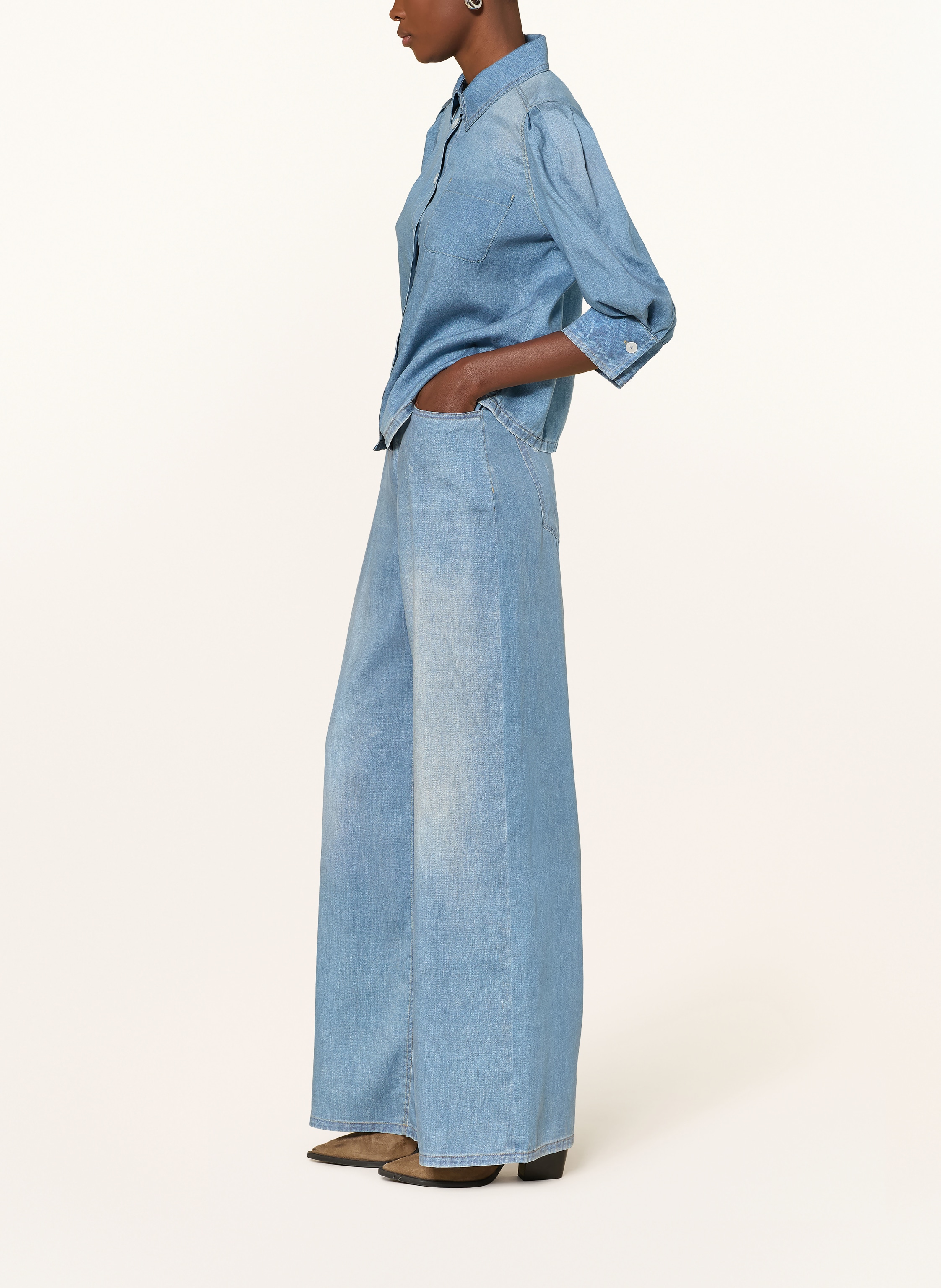 Thumbnail - Marella Marlenehose Mlspagina In Jeansoptik blau