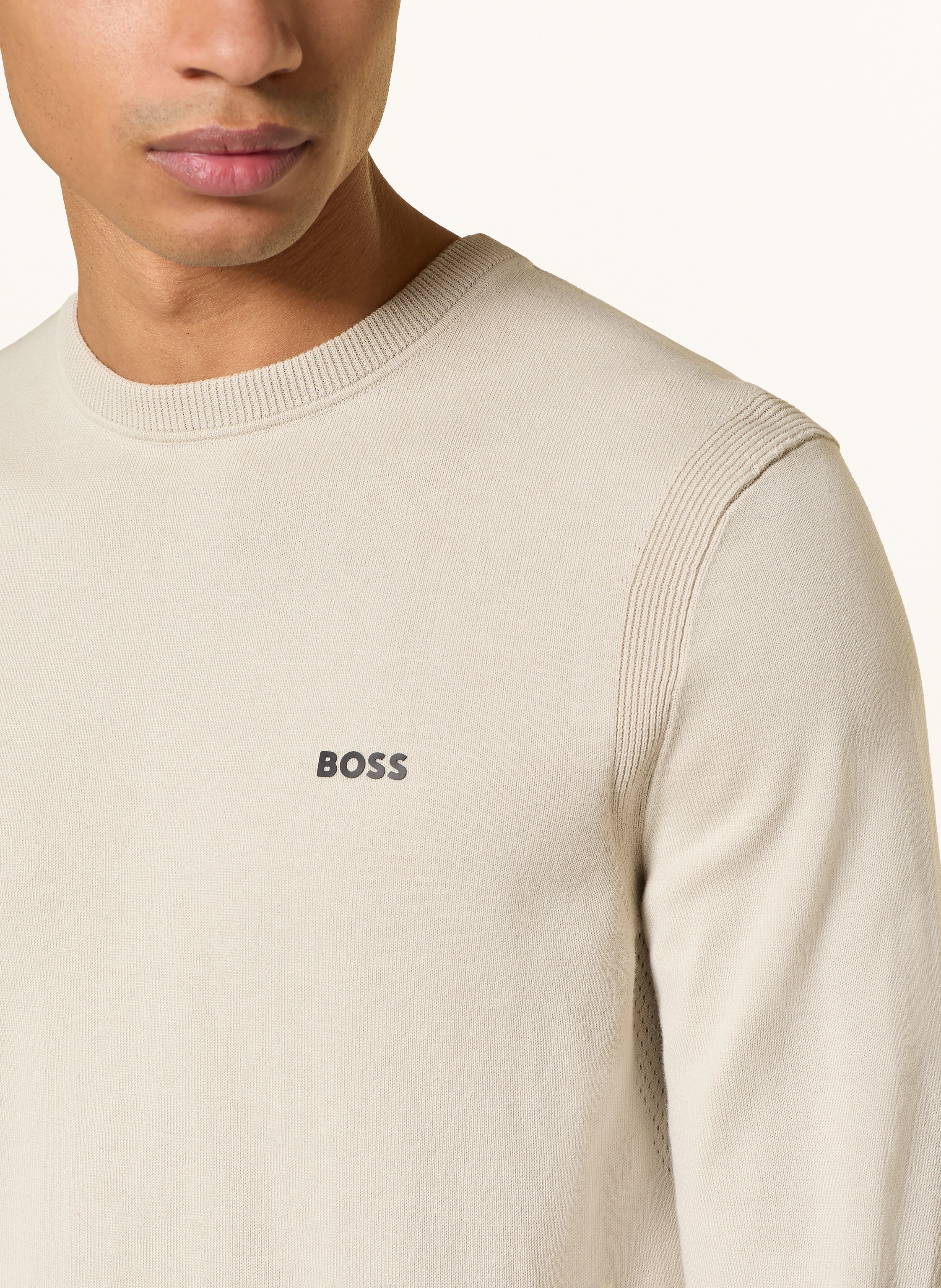 Thumbnail - Boss Pullover Ever-X beige