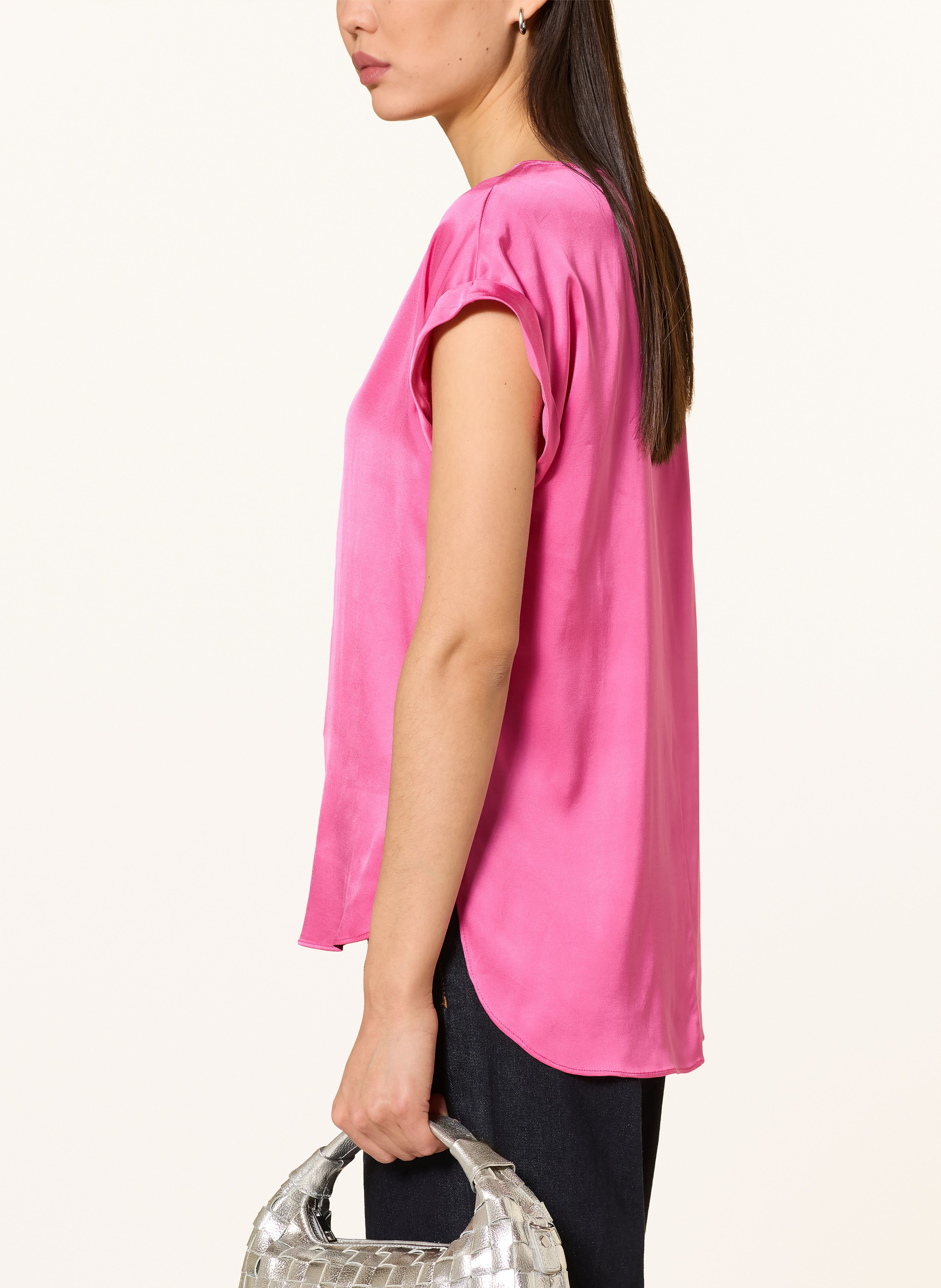 Thumbnail - Elena Miro Blusenshirt Aus Satin pink