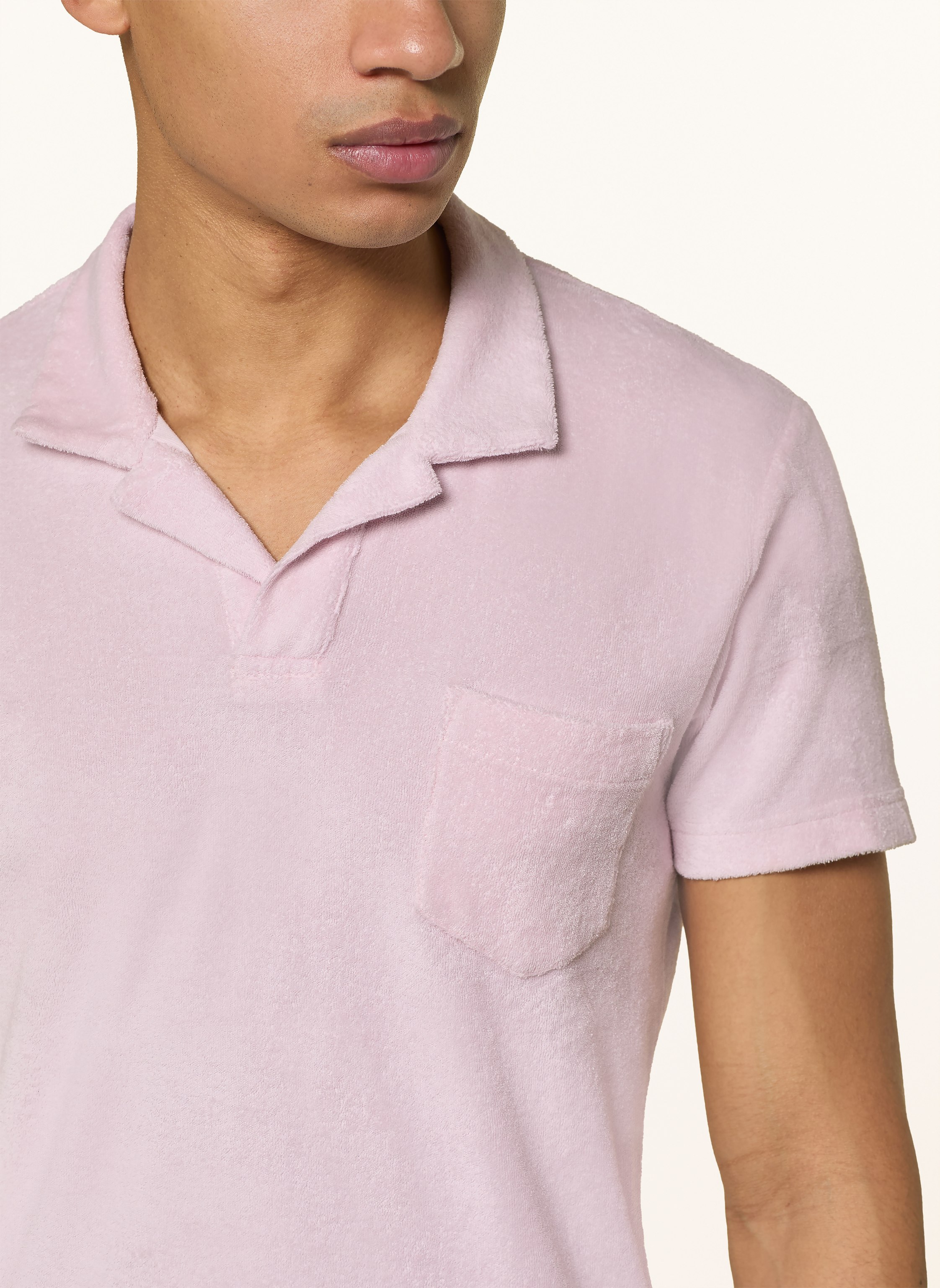 Thumbnail - Orlebar Brown Resorthemd Aus Frottee rosa