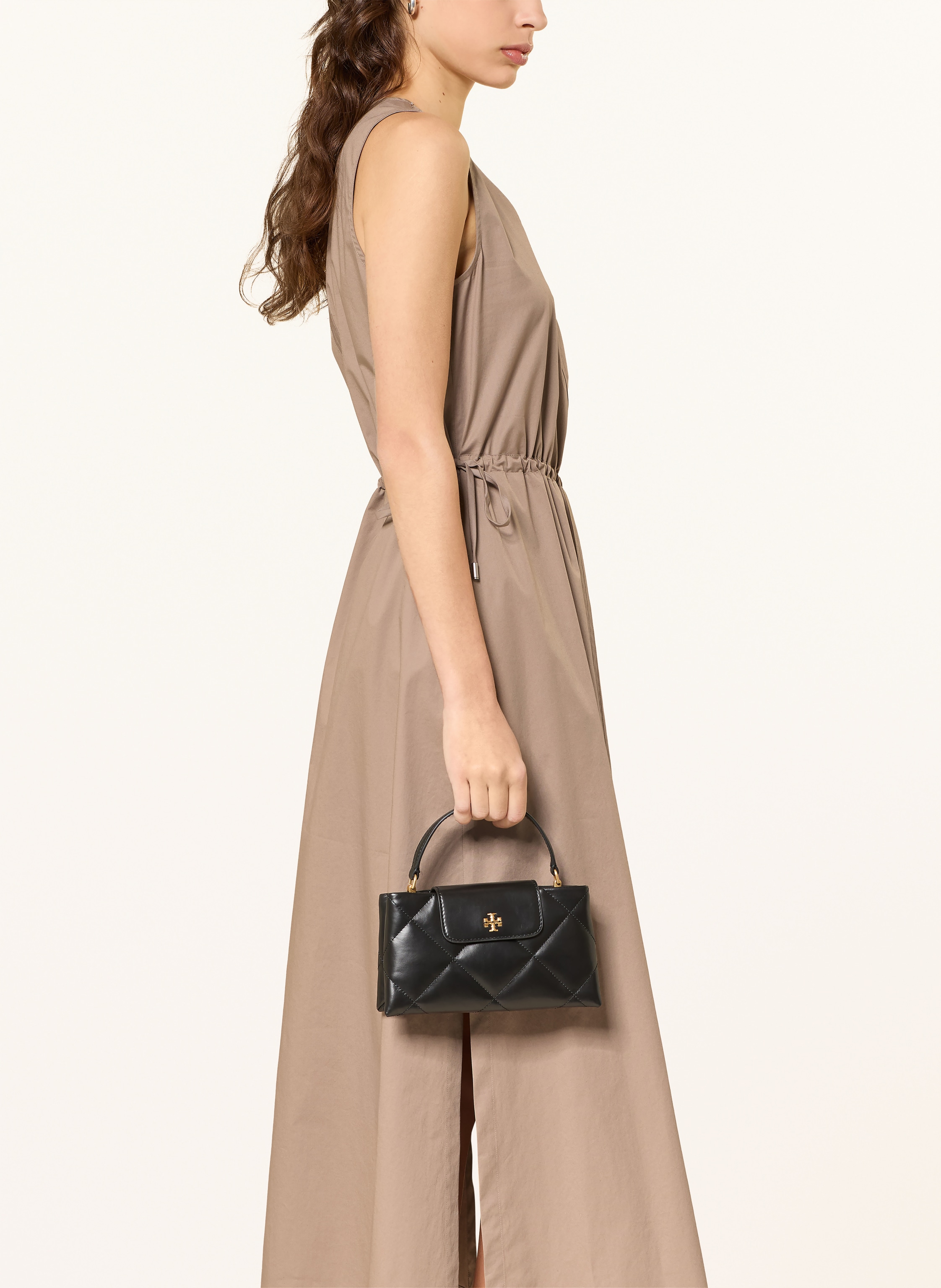 Thumbnail - Peserico Kleid Mit Schmucksteinen beige