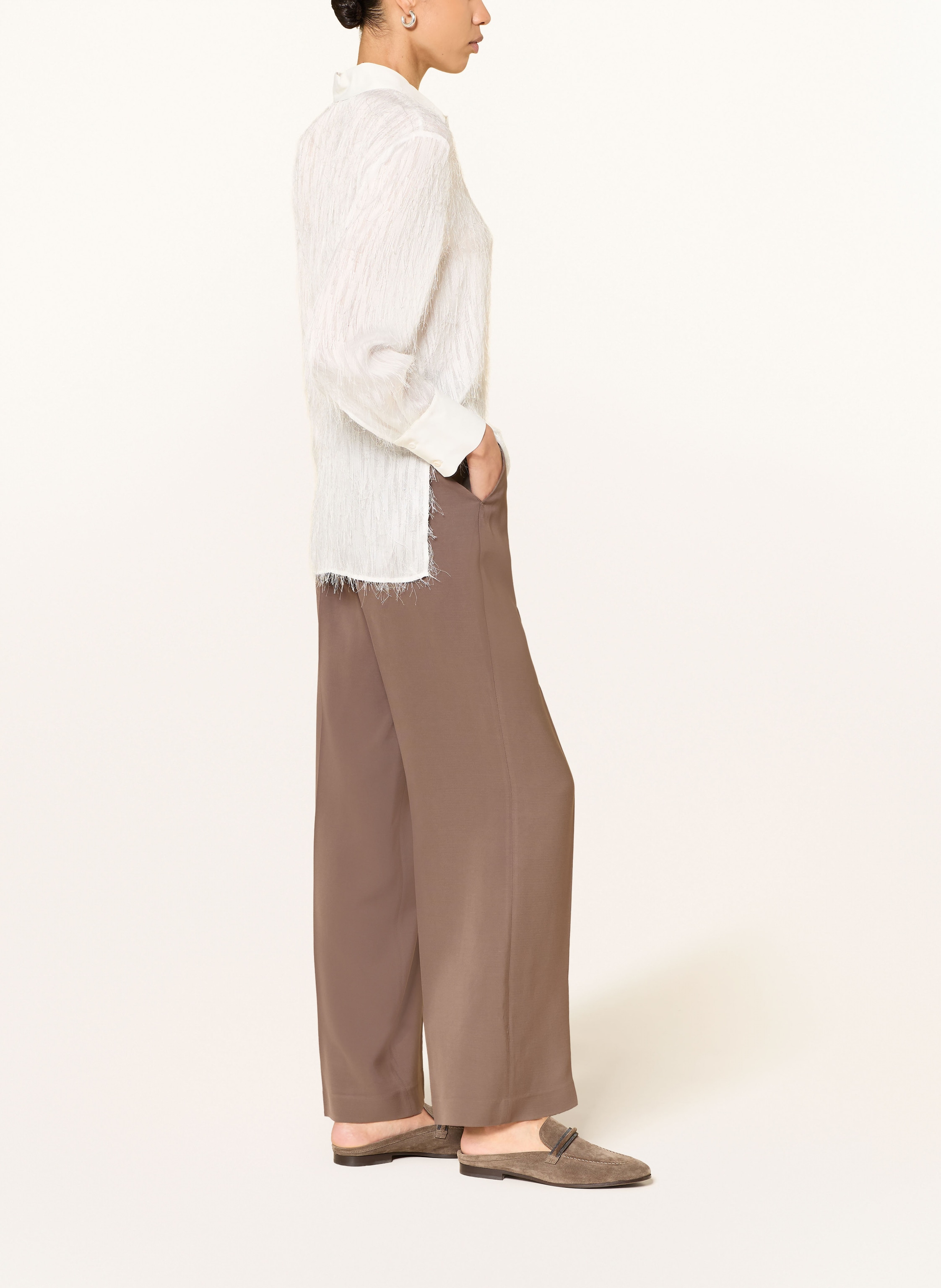 Thumbnail - Peserico Marlenehose braun