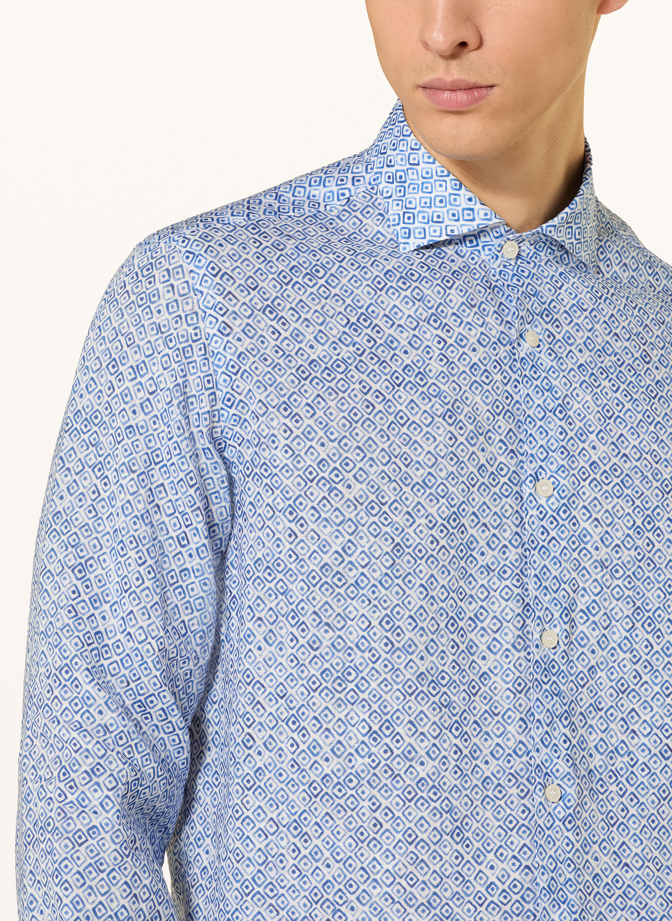 Thumbnail - Paul & Shark Leinenhemd Regular Fit blau