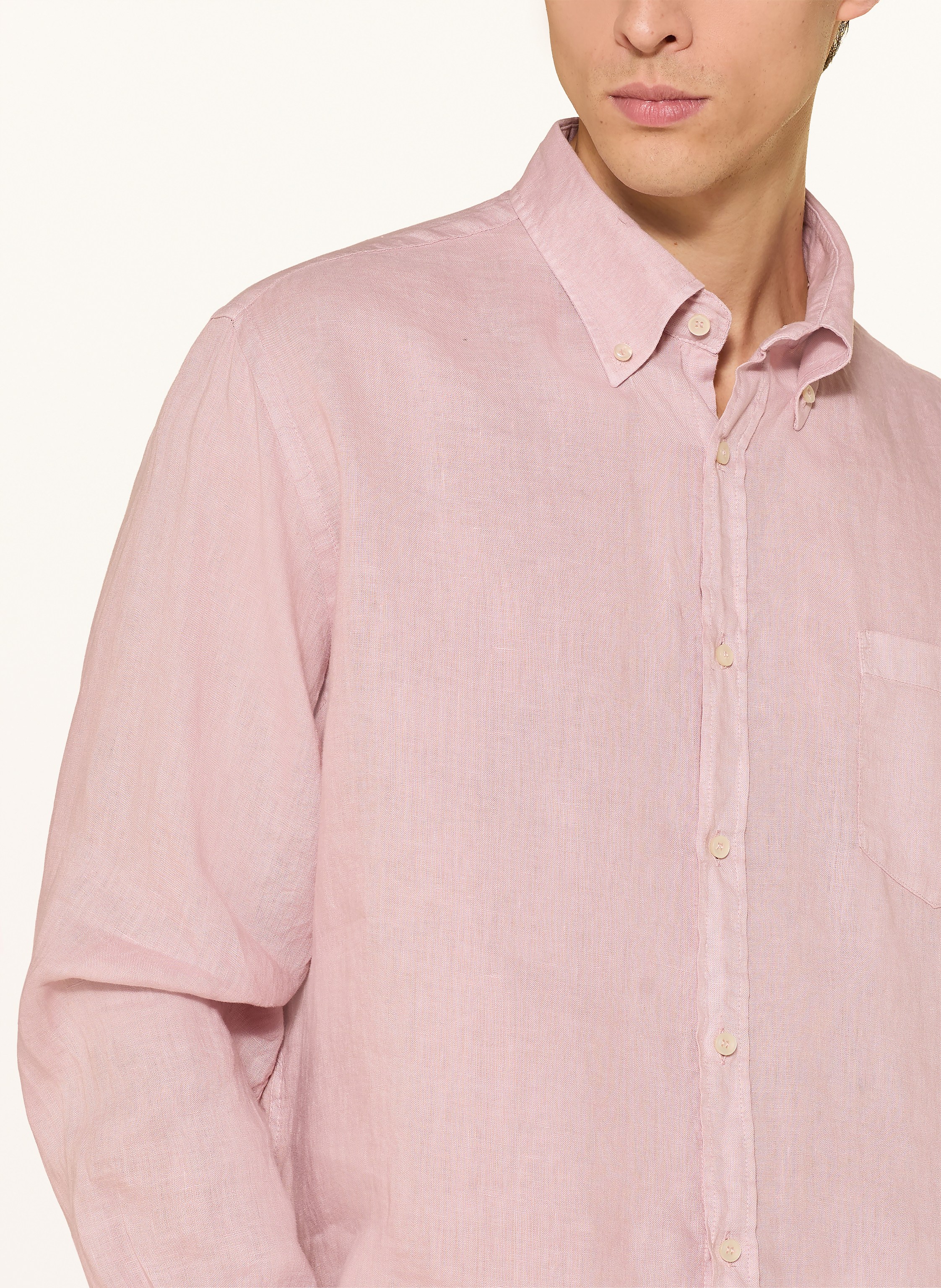 Thumbnail - Paul & Shark Leinenhemd Regular Fit rosa