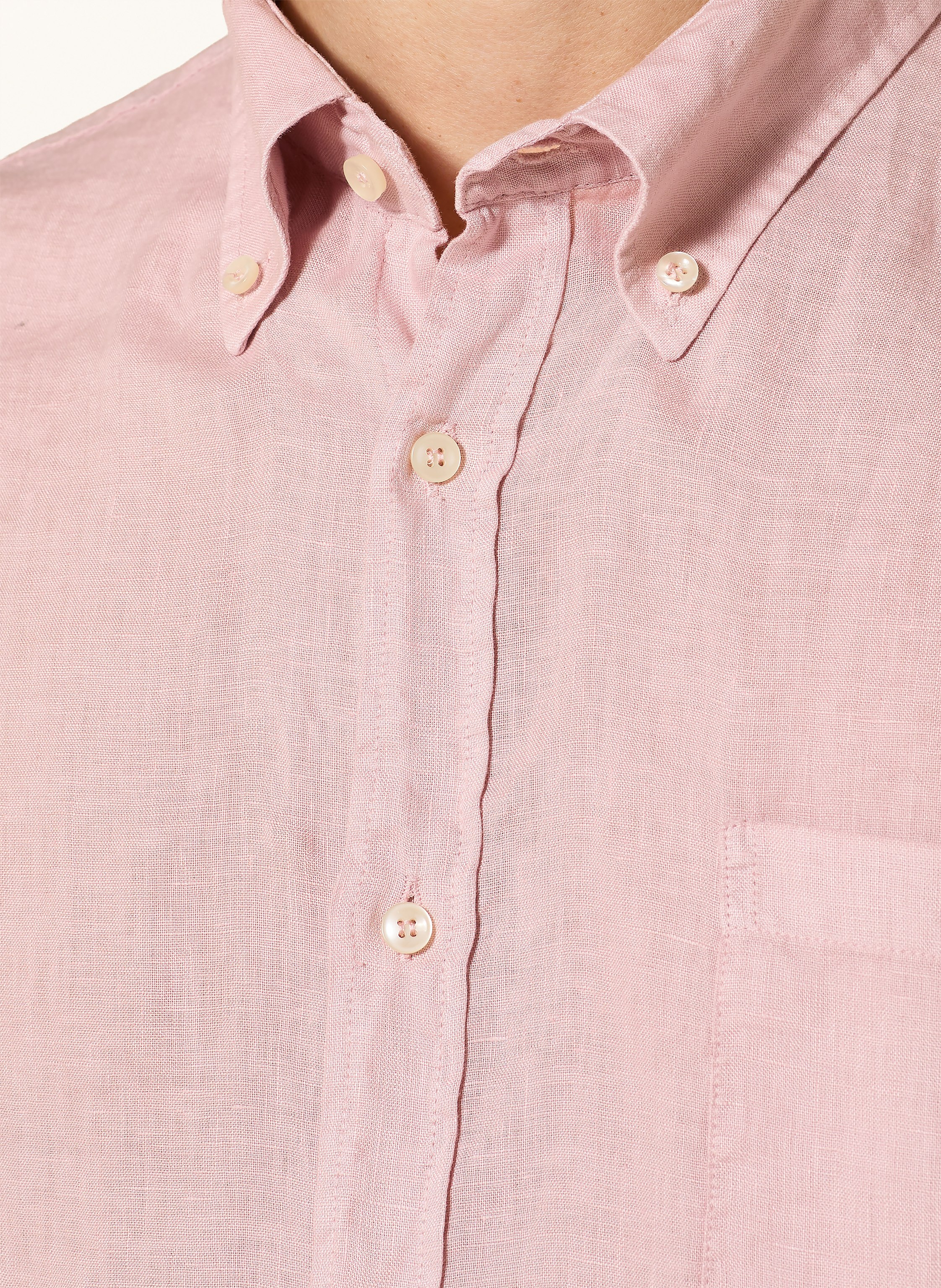 Thumbnail - Paul & Shark Leinenhemd Regular Fit rosa