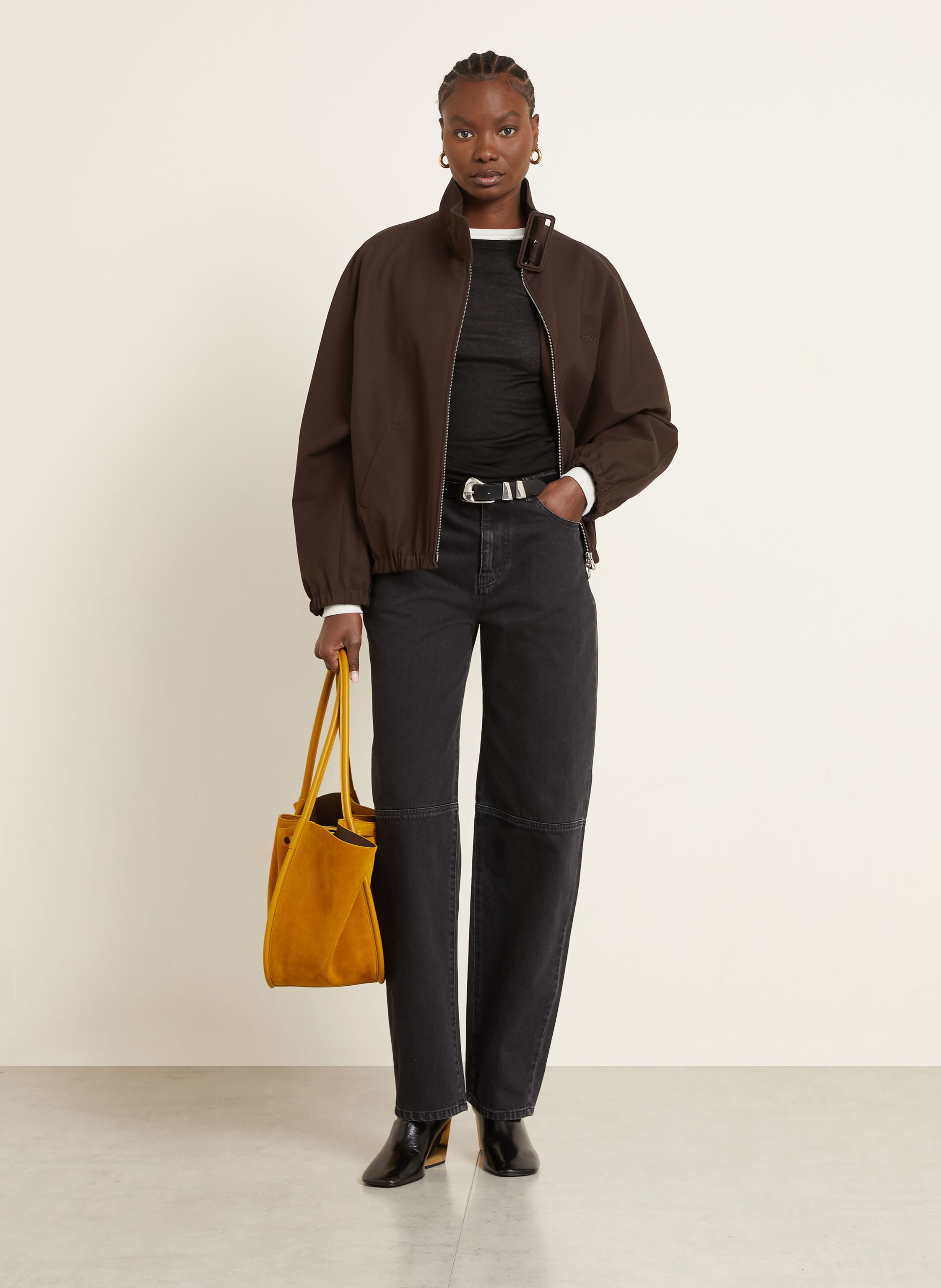 Thumbnail - Proenza Schouler Shopper Ruched Large Mit Pouch braun