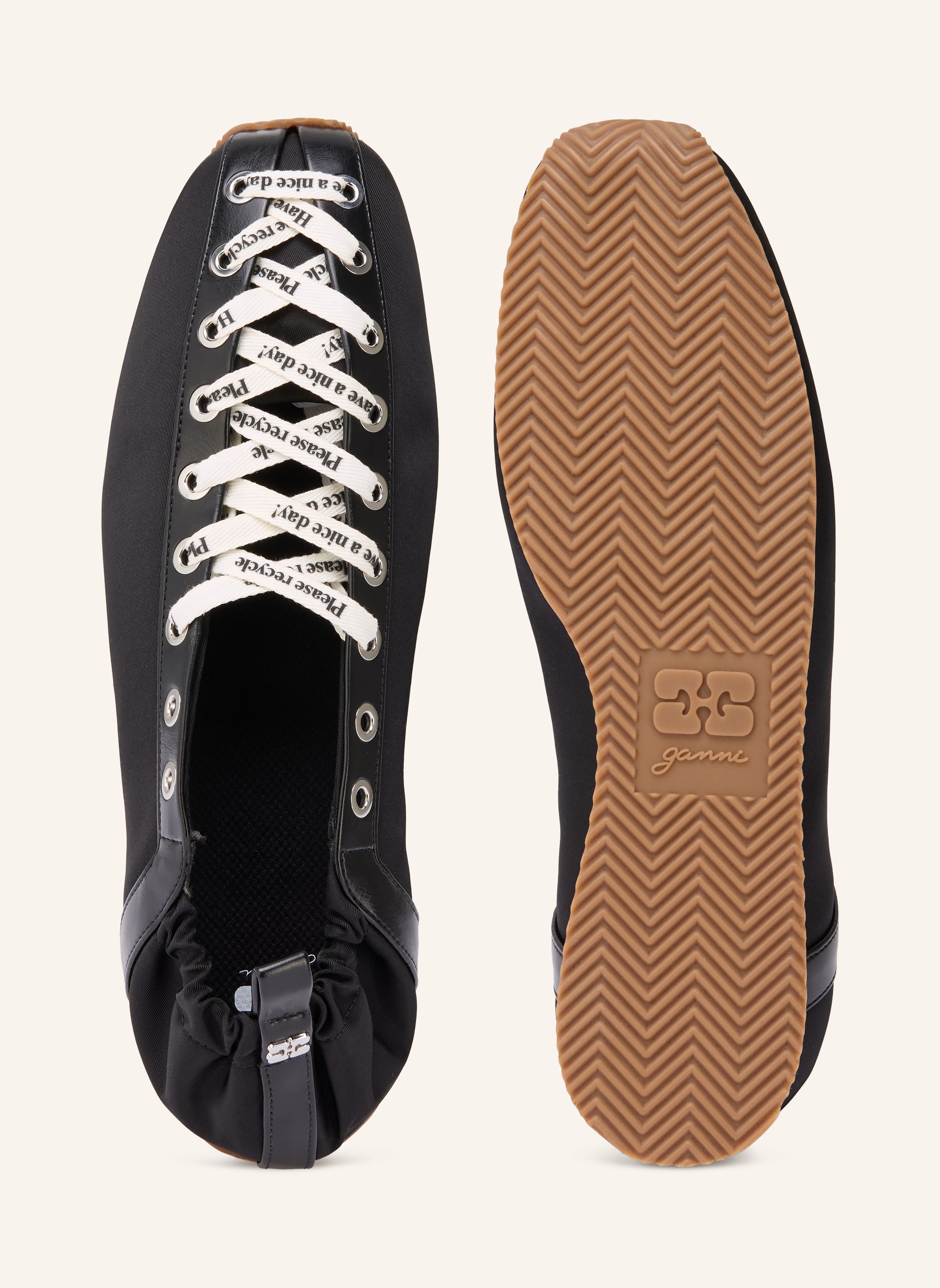 Thumbnail - Ganni Ballerinas schwarz