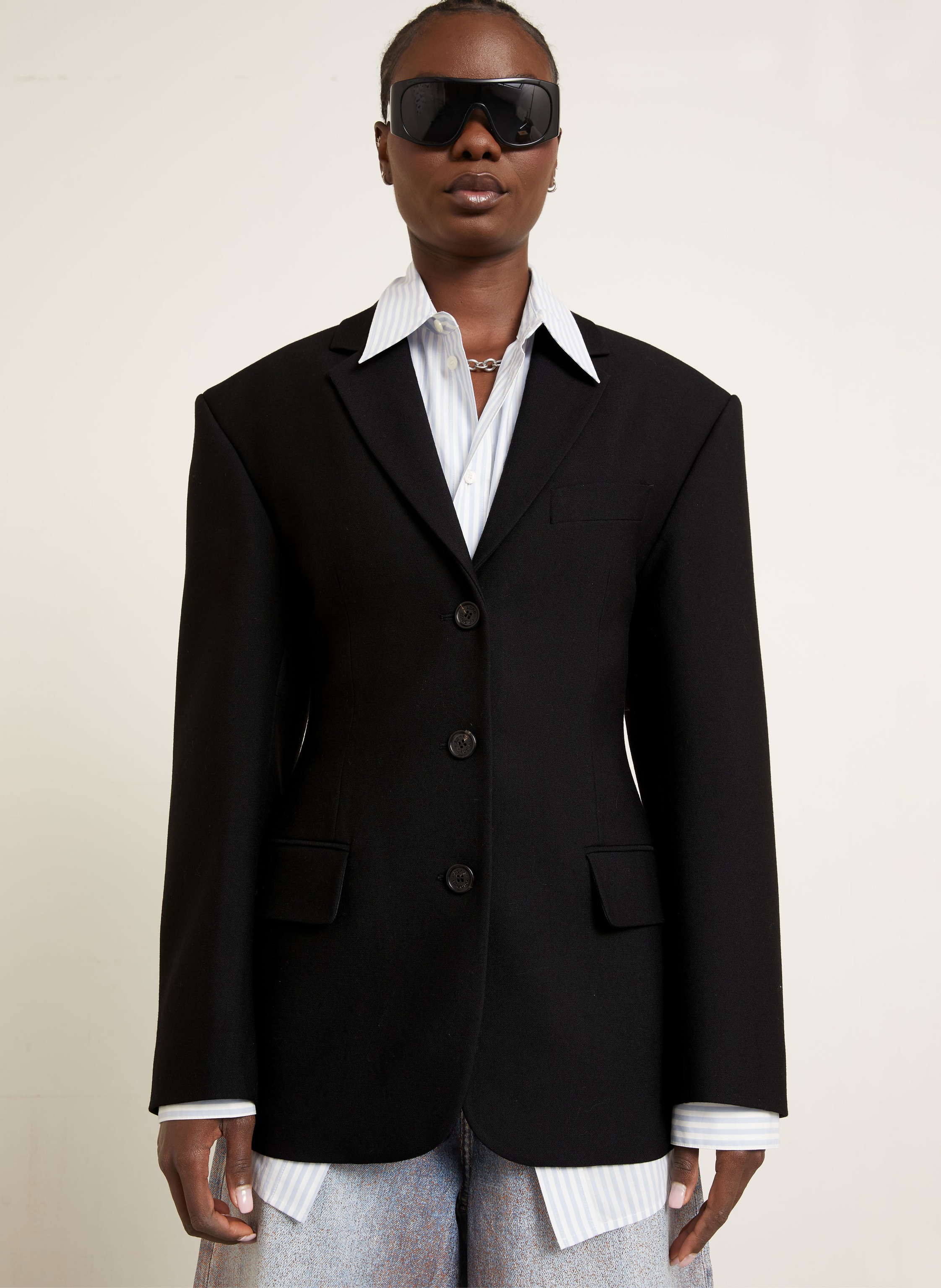 Thumbnail - Acne Studios Longblazer schwarz
