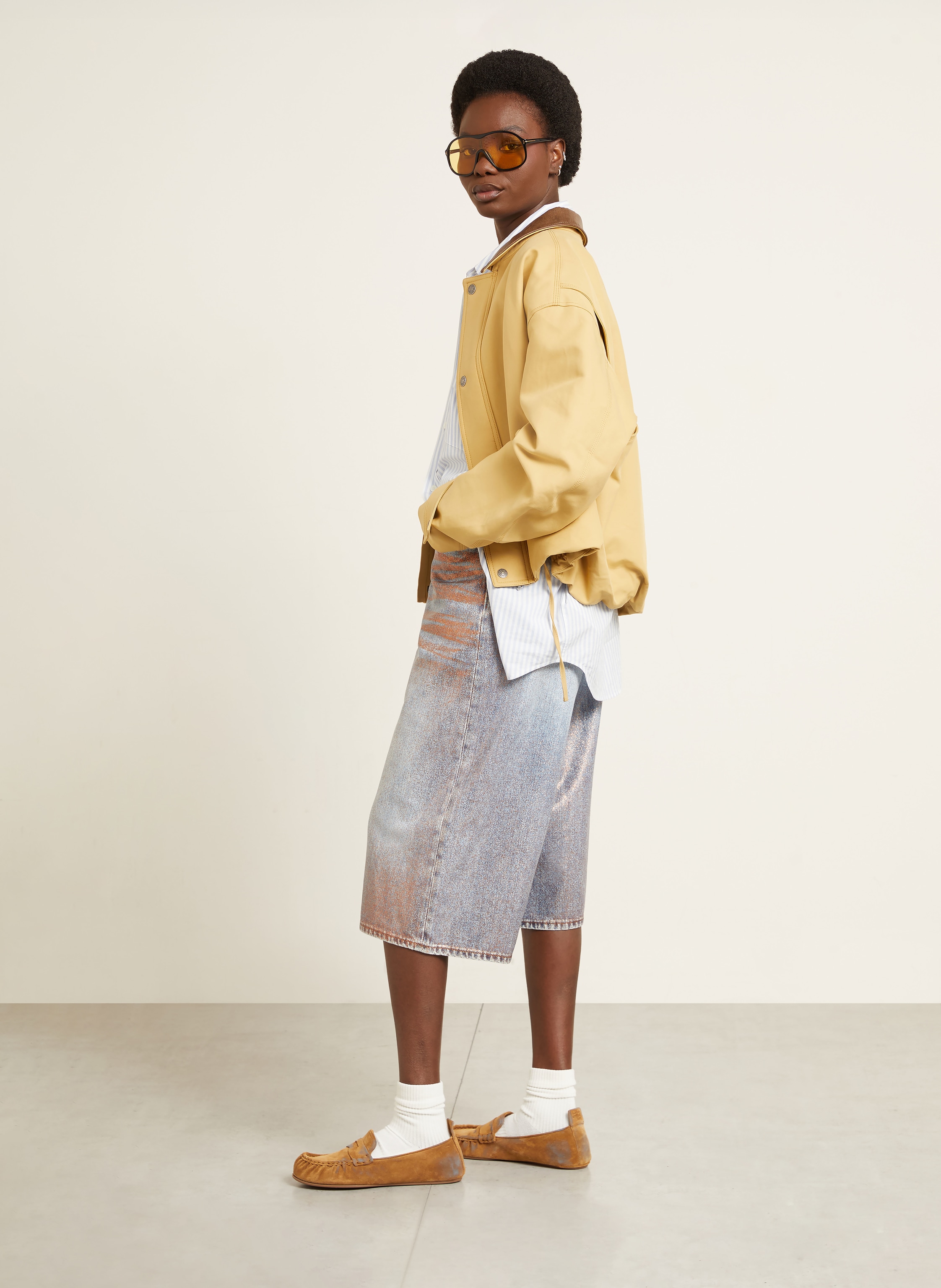 Thumbnail - Acne Studios Jeansshorts blau
