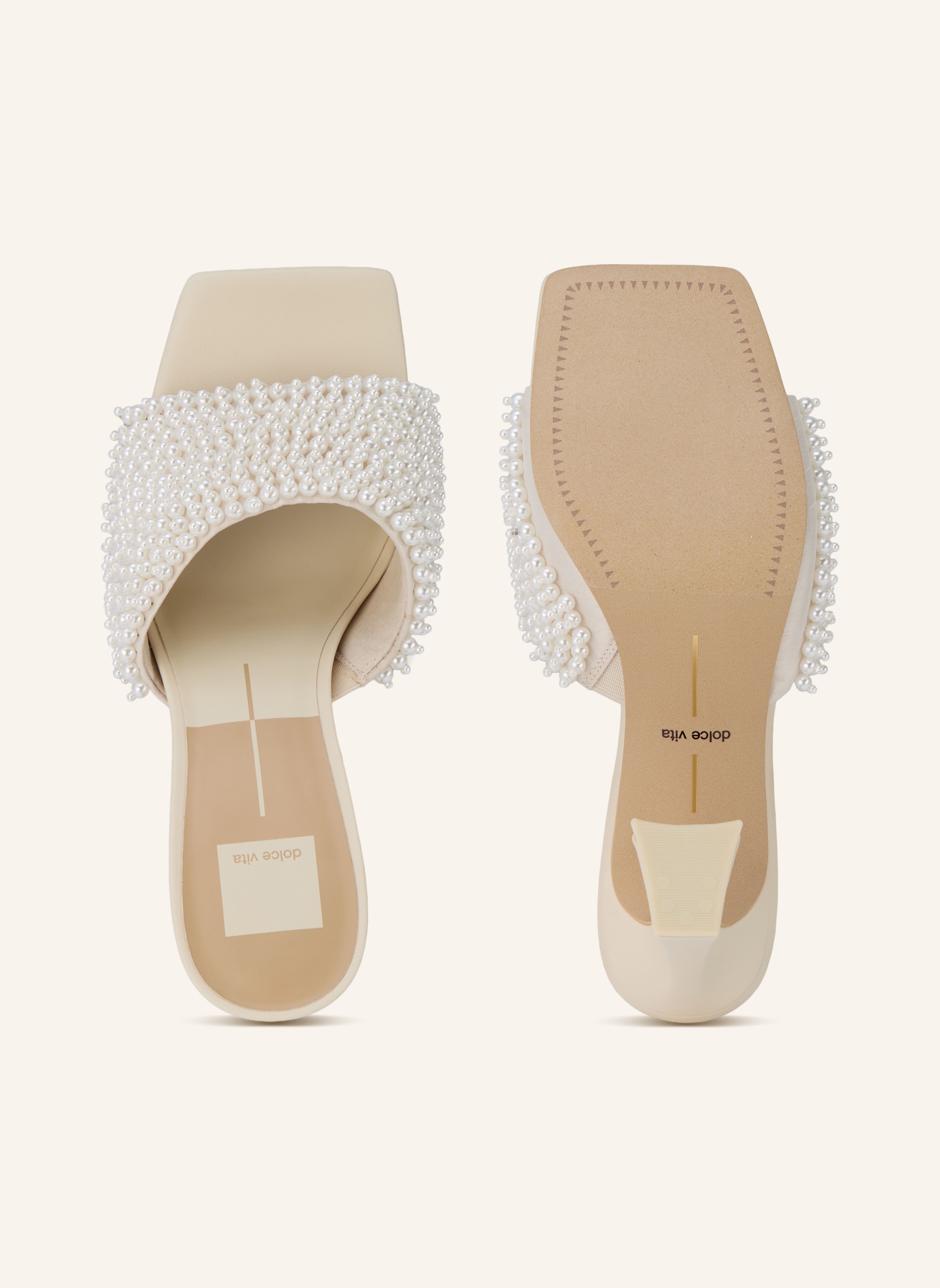 Thumbnail - Dolce Vita Mules Nandy Mit Schmuckperlen weiss