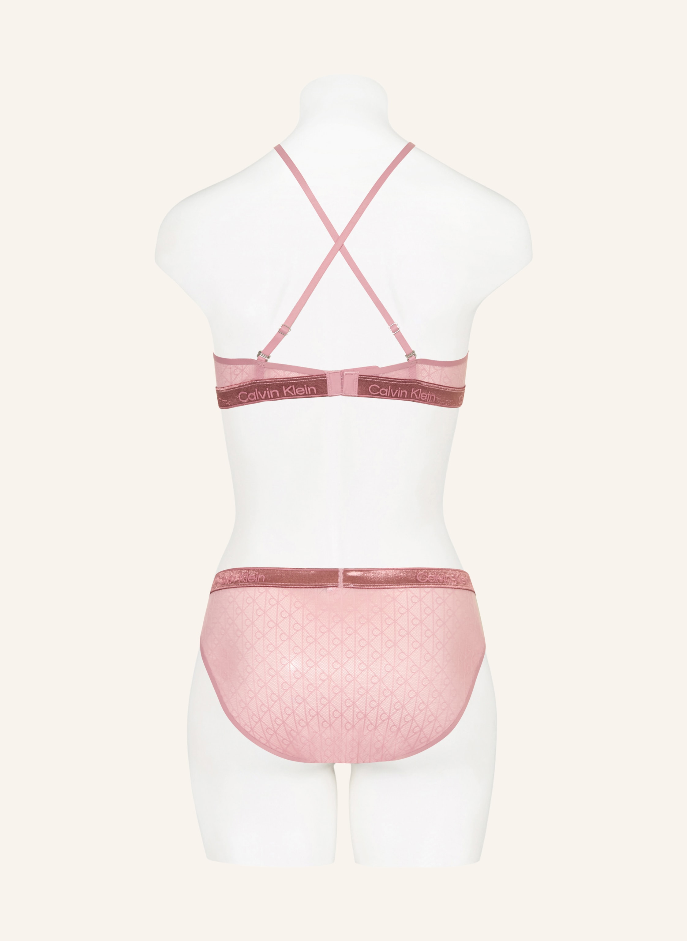 Thumbnail - Calvin Klein Schalen-Bh Icon Lace Metallic rosa