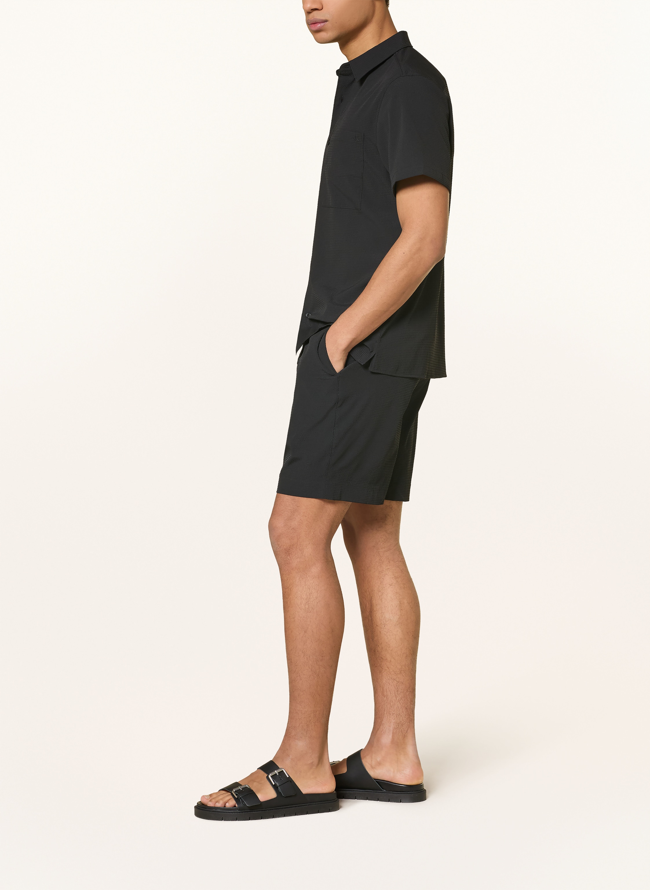 Thumbnail - Calvin Klein Chinoshorts Straight Fit schwarz