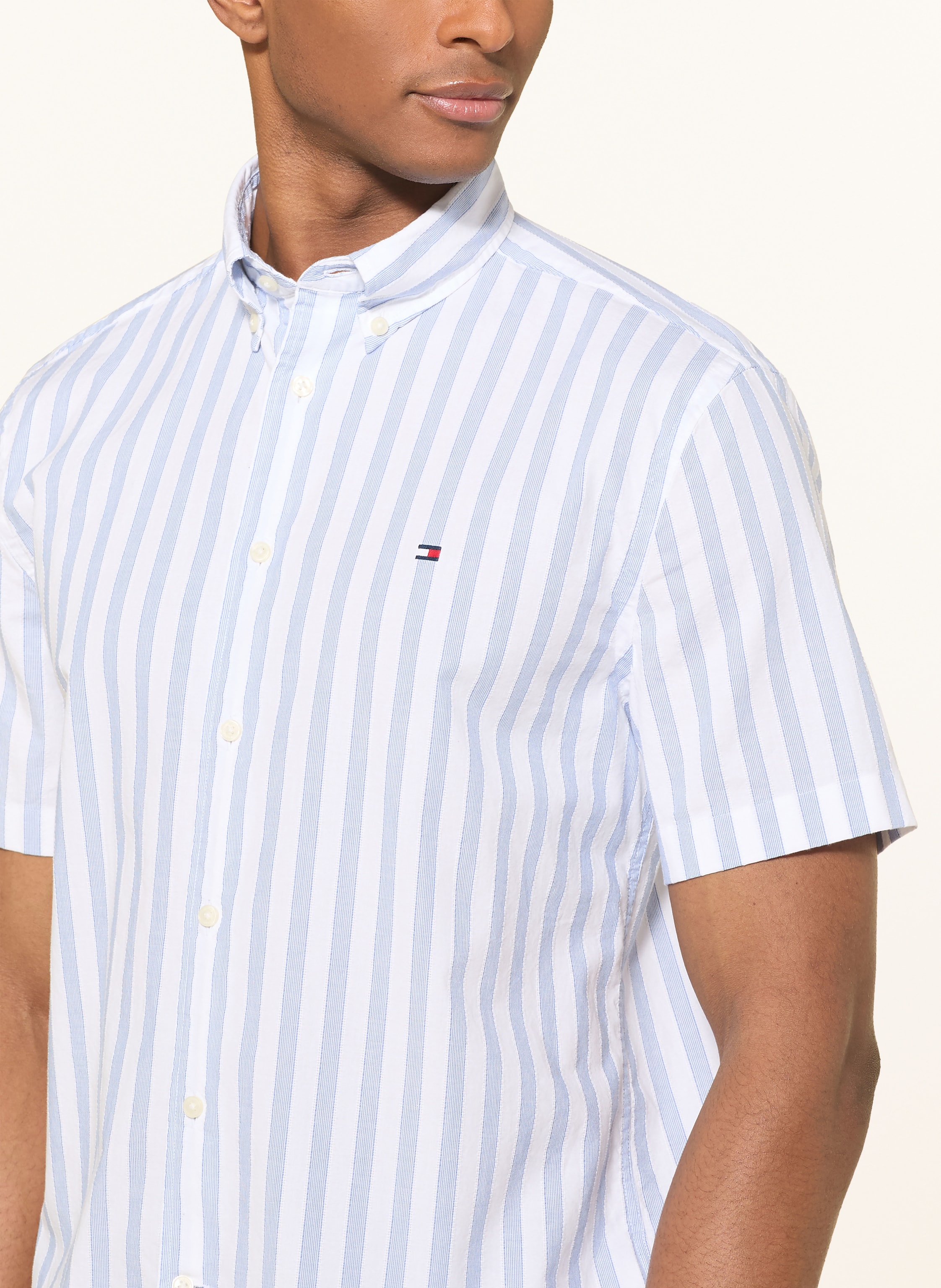 Thumbnail - Tommy Hilfiger Kurzarm-Hemd Regular Fit weiss