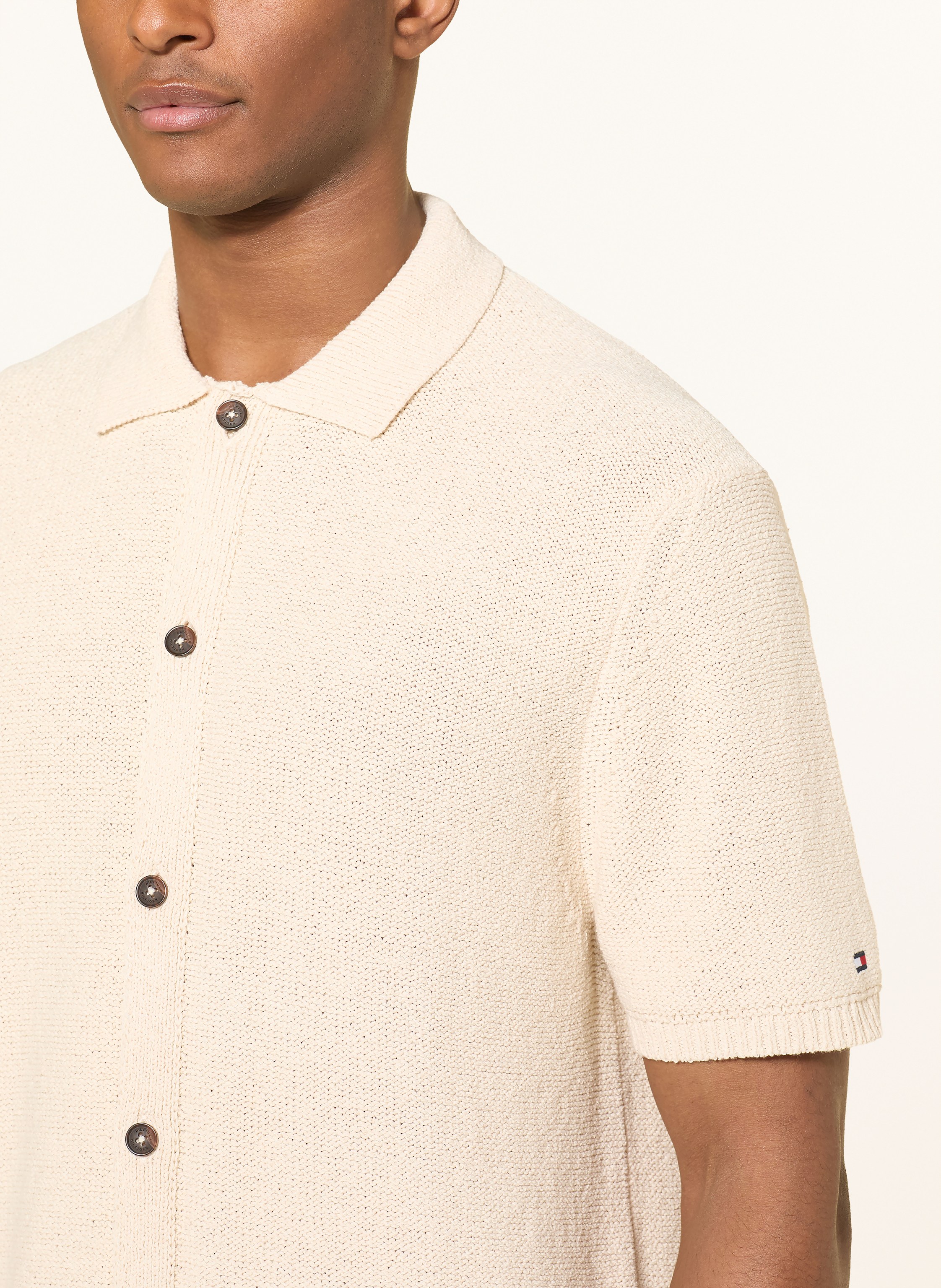 Thumbnail - Tommy Hilfiger Kurzarm-Hemd Comfort Fit beige