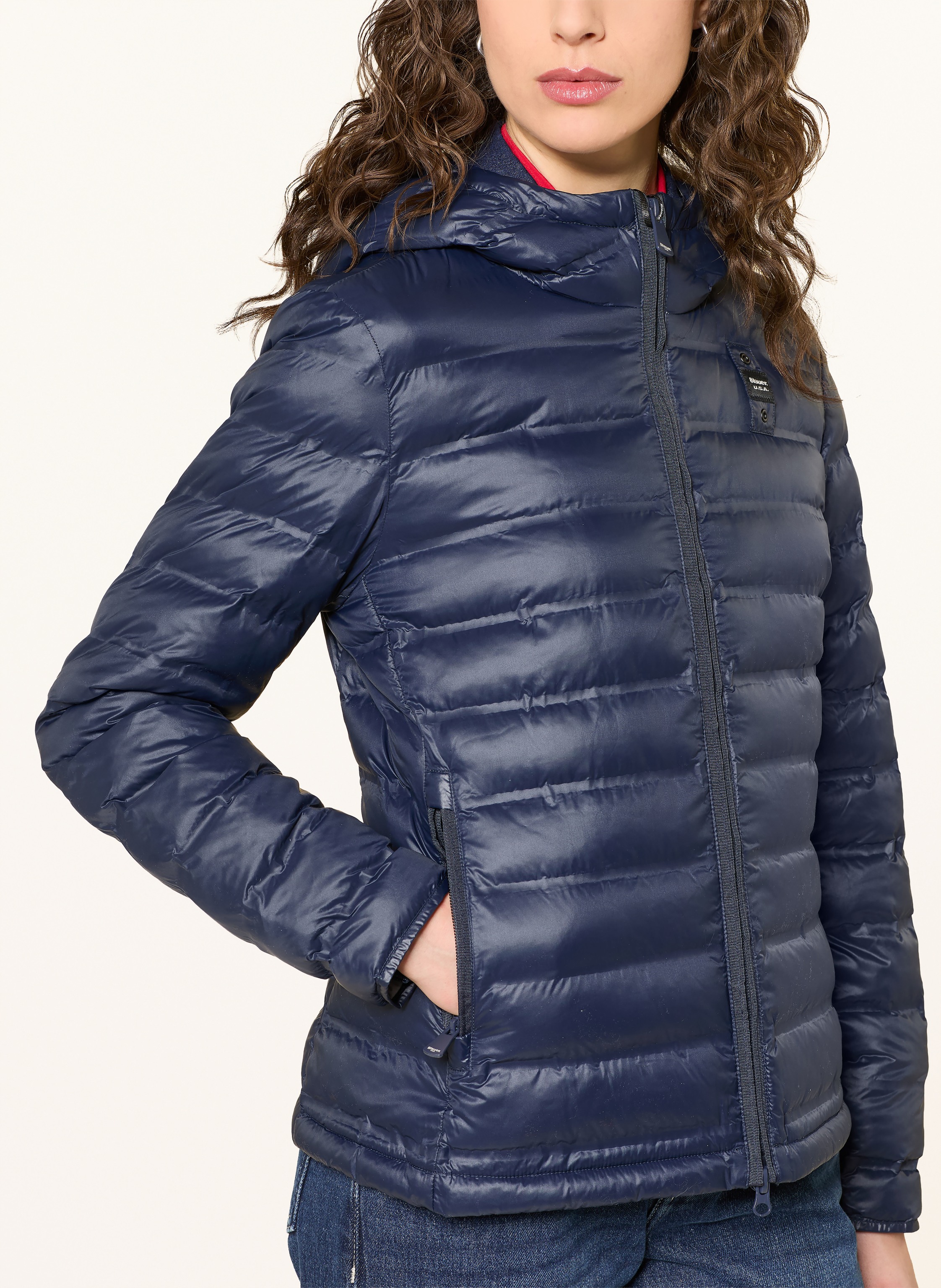 Thumbnail - Blauer Steppjacke Ellis blau