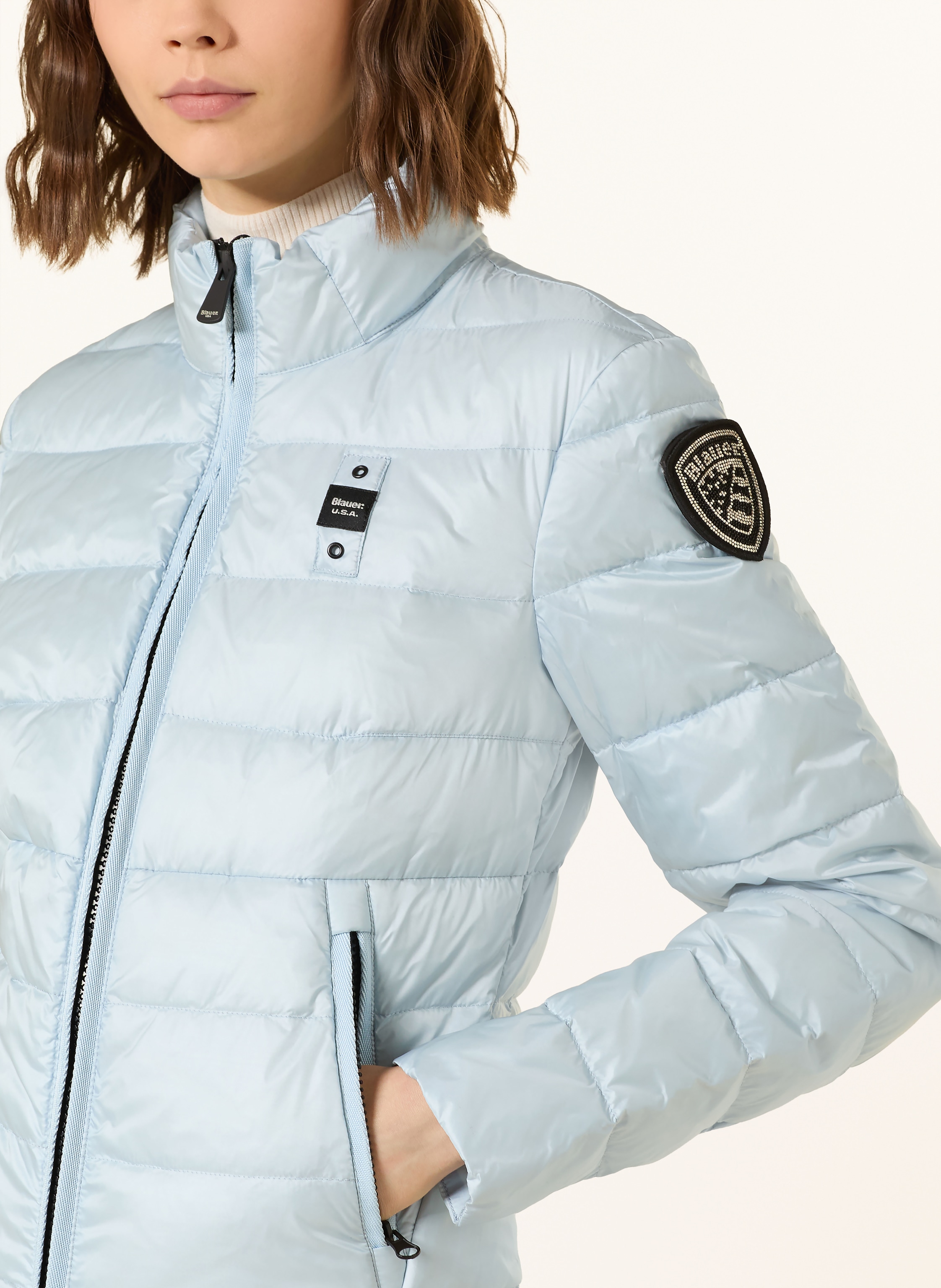Thumbnail - Blauer Lightweight-Daunenjacke Vale blau
