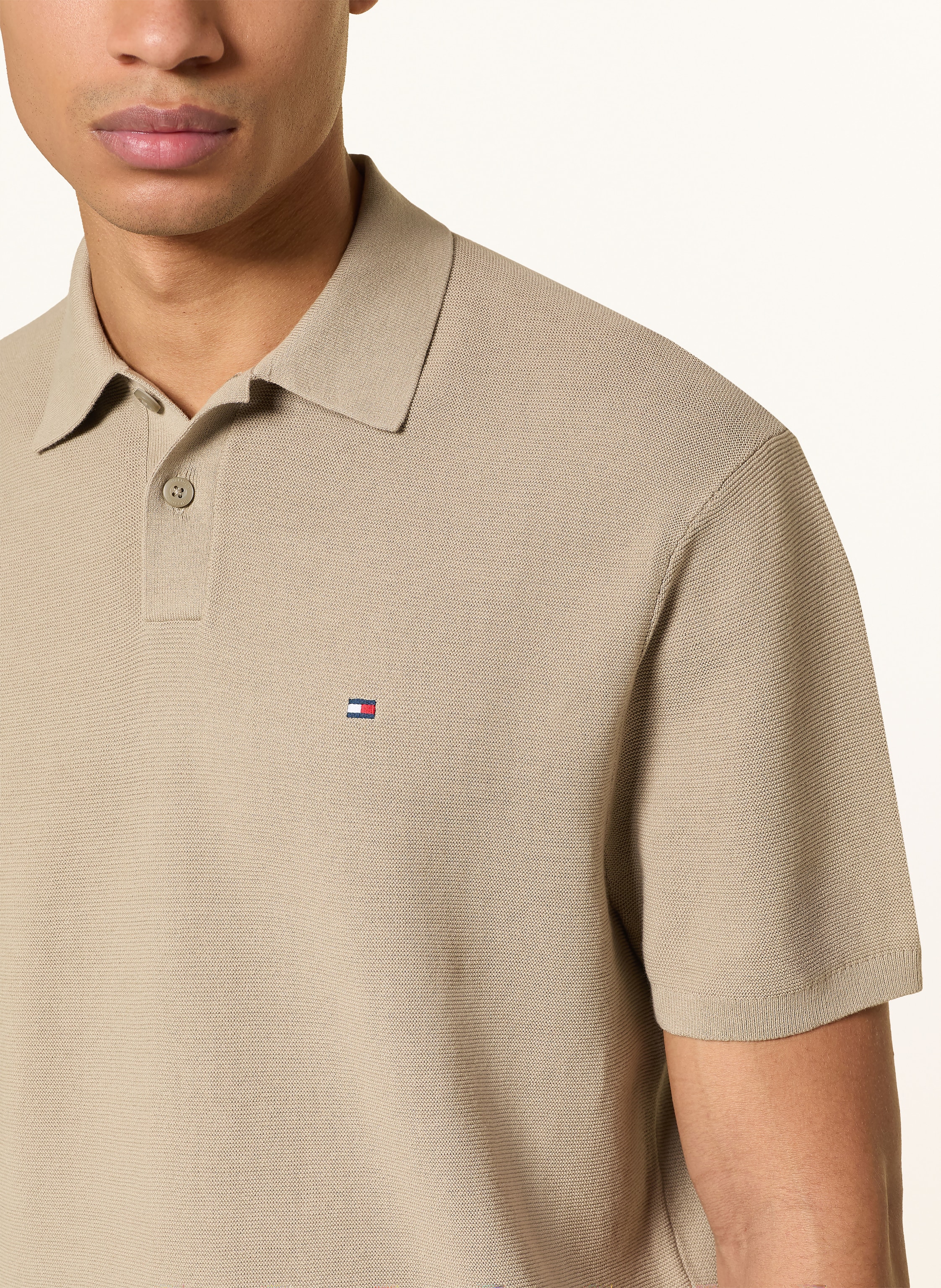 Thumbnail - Tommy Hilfiger Piqué-Poloshirt beige