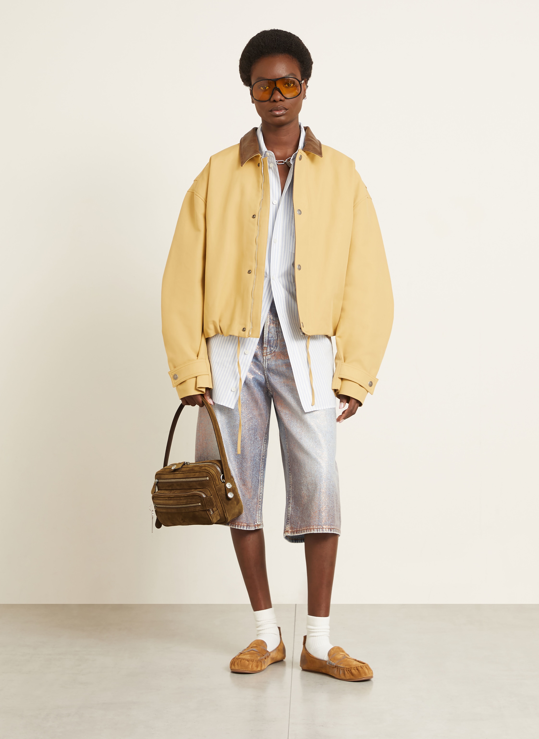 Thumbnail - Acne Studios Schultertasche Camero braun