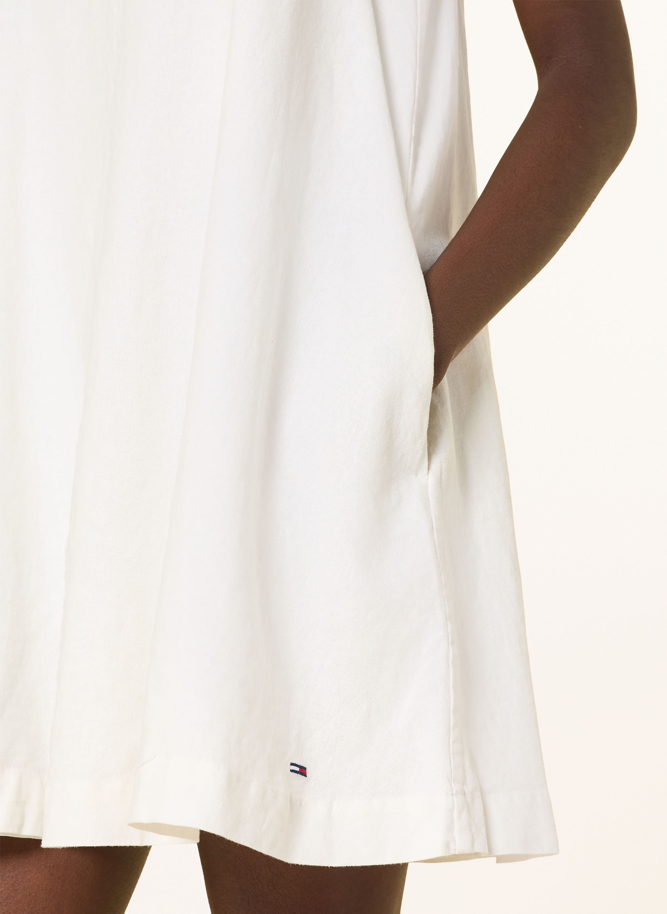 Thumbnail - Tommy Jeans Kleid Mit Leinen weiss