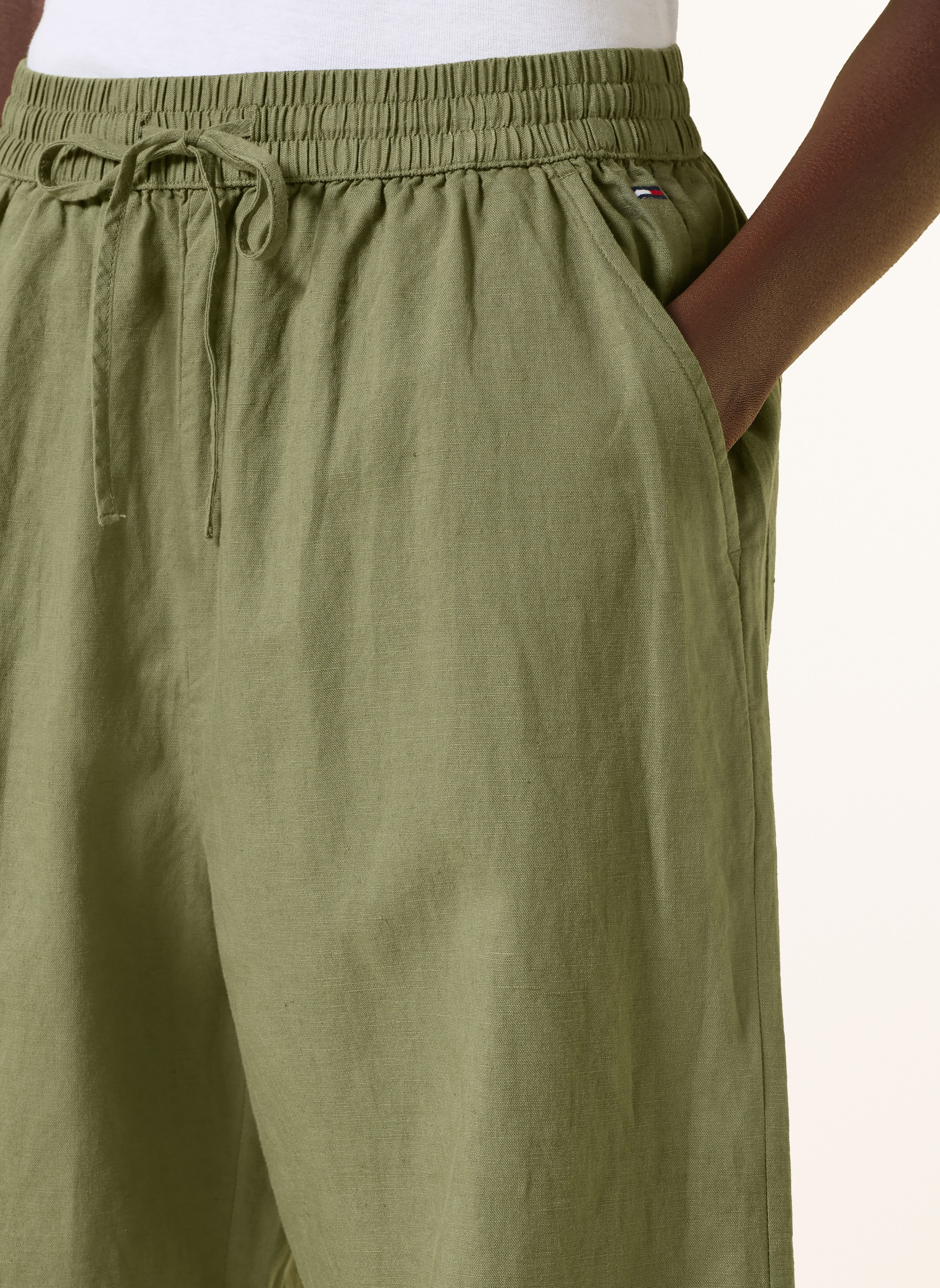 Thumbnail - Tommy Jeans Hose Mit Leinen gruen