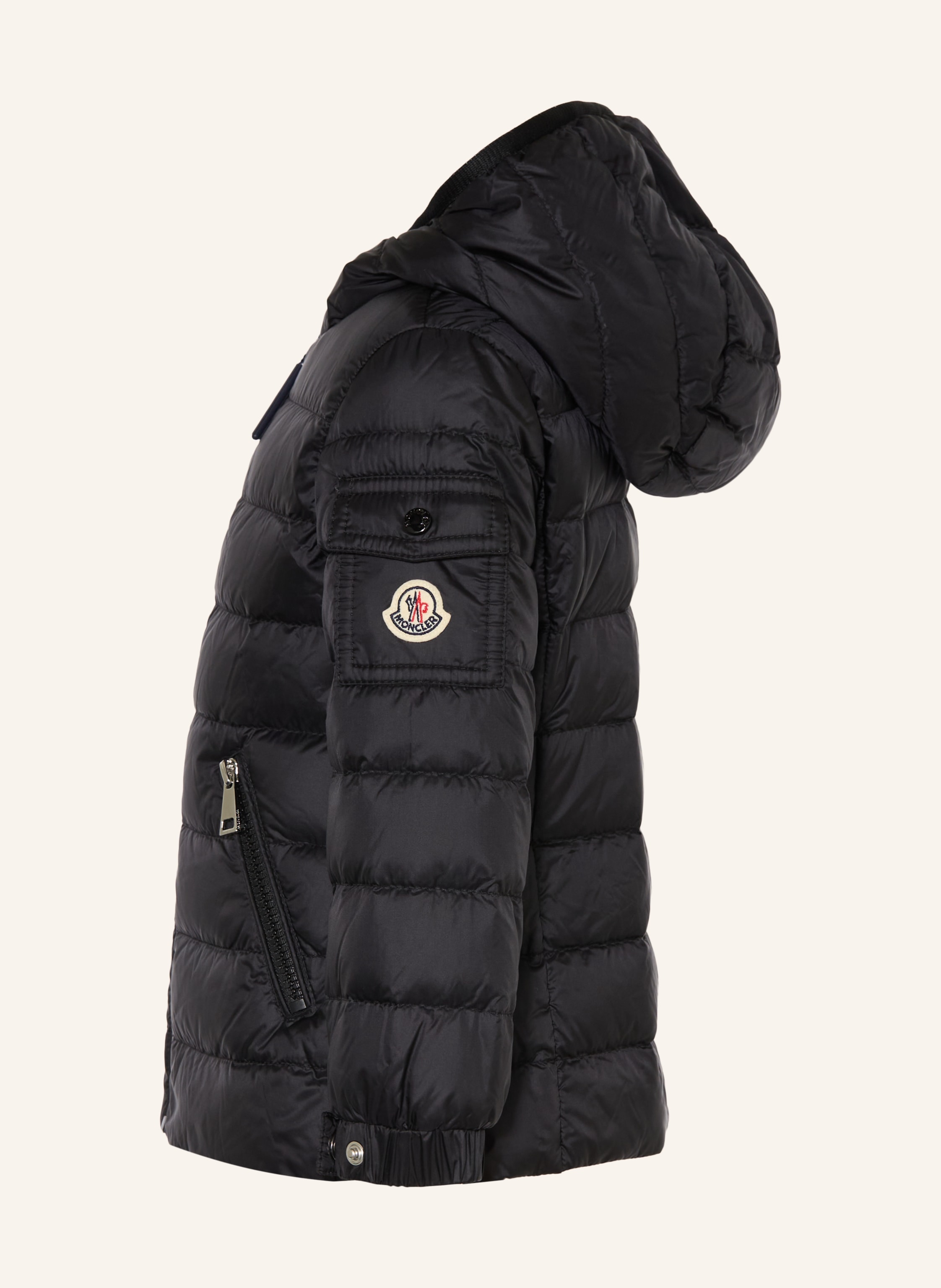 Thumbnail - Moncler Enfant Daunenjacke Gles schwarz
