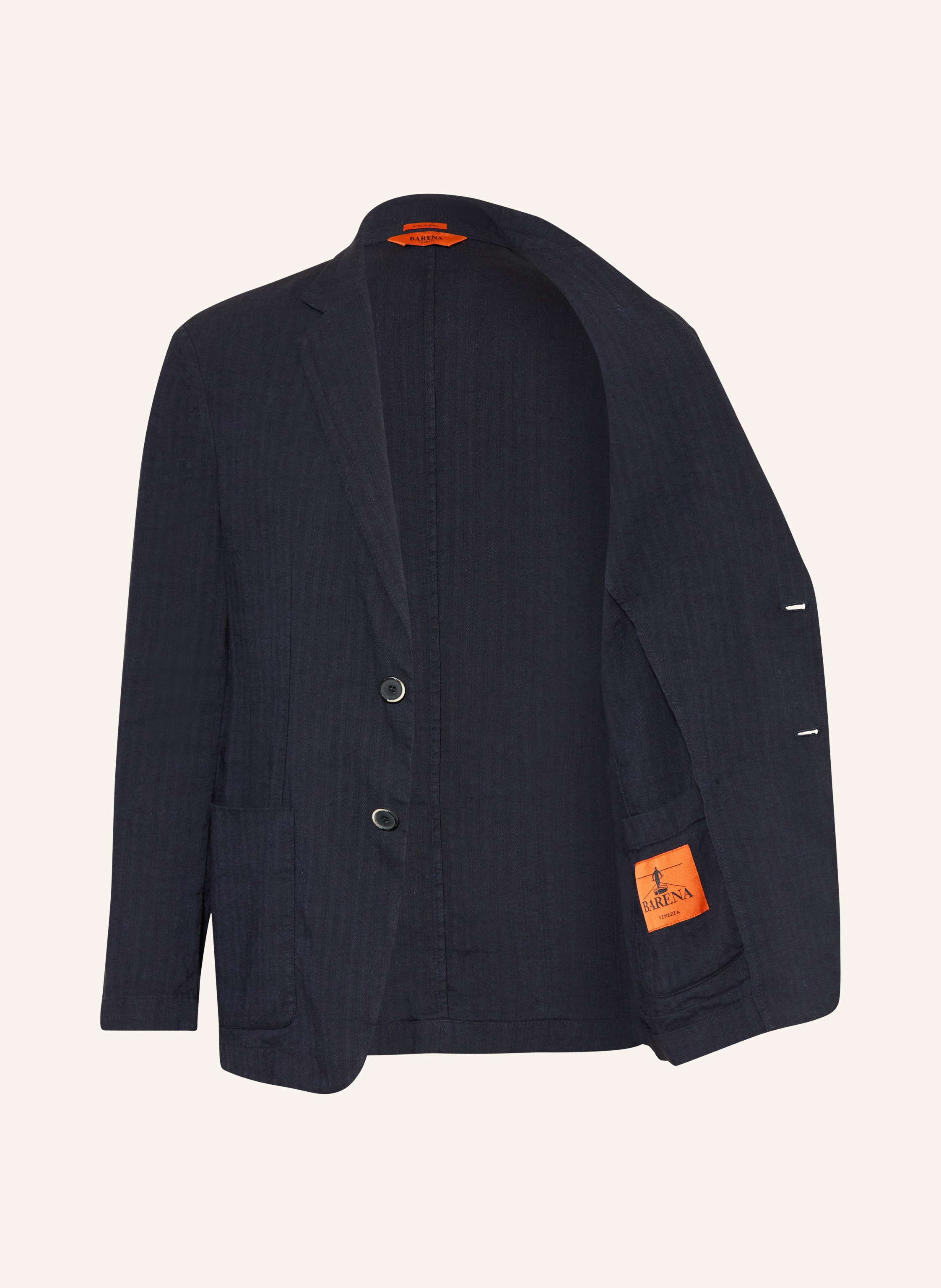 Thumbnail - Barena Venezia Anzugssakko Giacca Borgo Slim Fit Mit Leinen blau