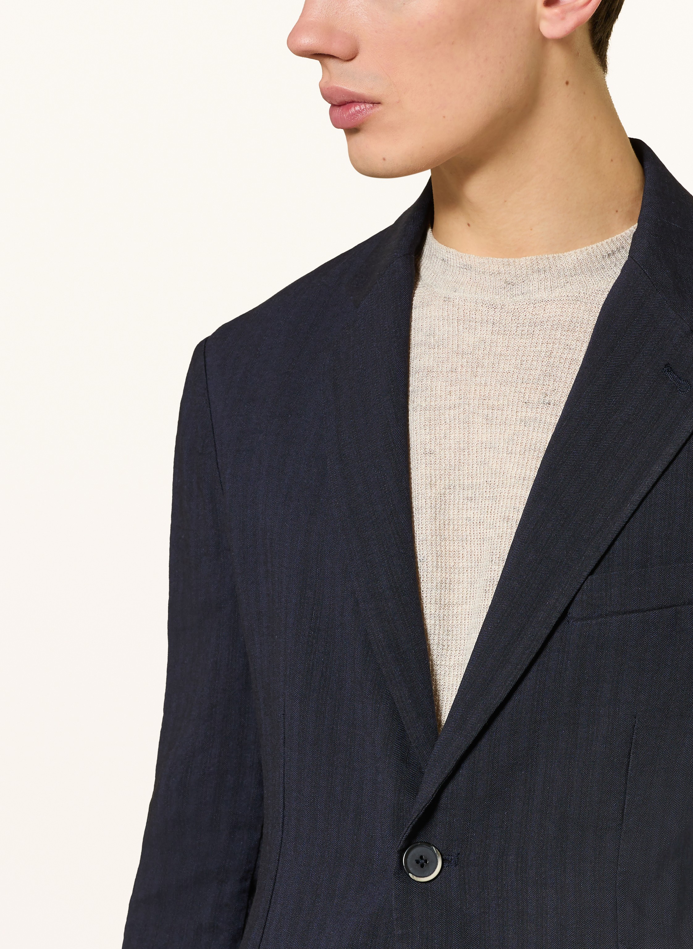 Thumbnail - Barena Venezia Anzugssakko Giacca Borgo Slim Fit Mit Leinen blau