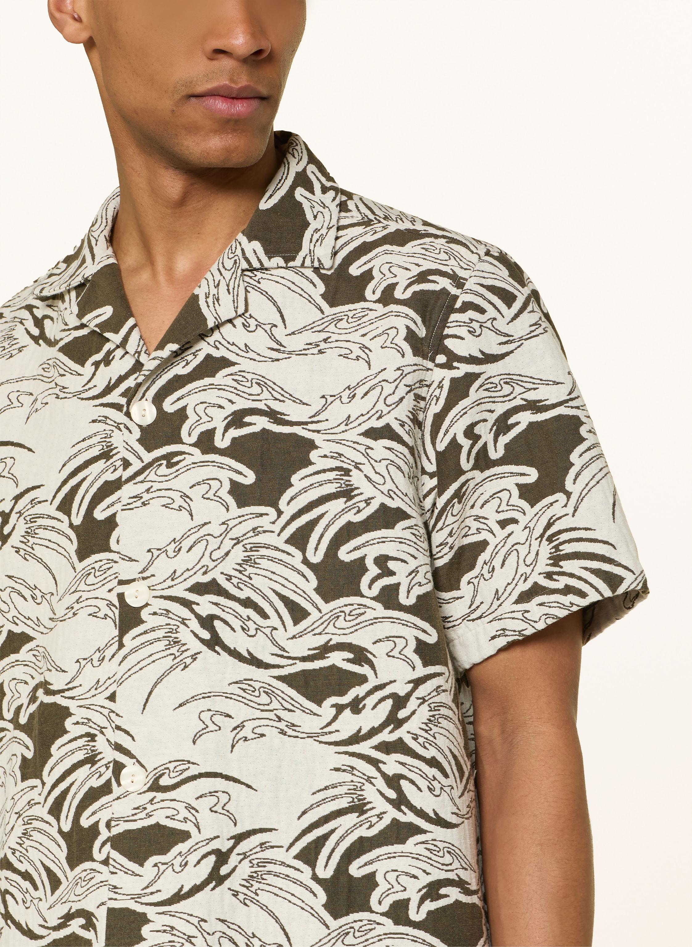 Thumbnail - Oas Resorthemd Rouge Cuba Comfort Fit gruen