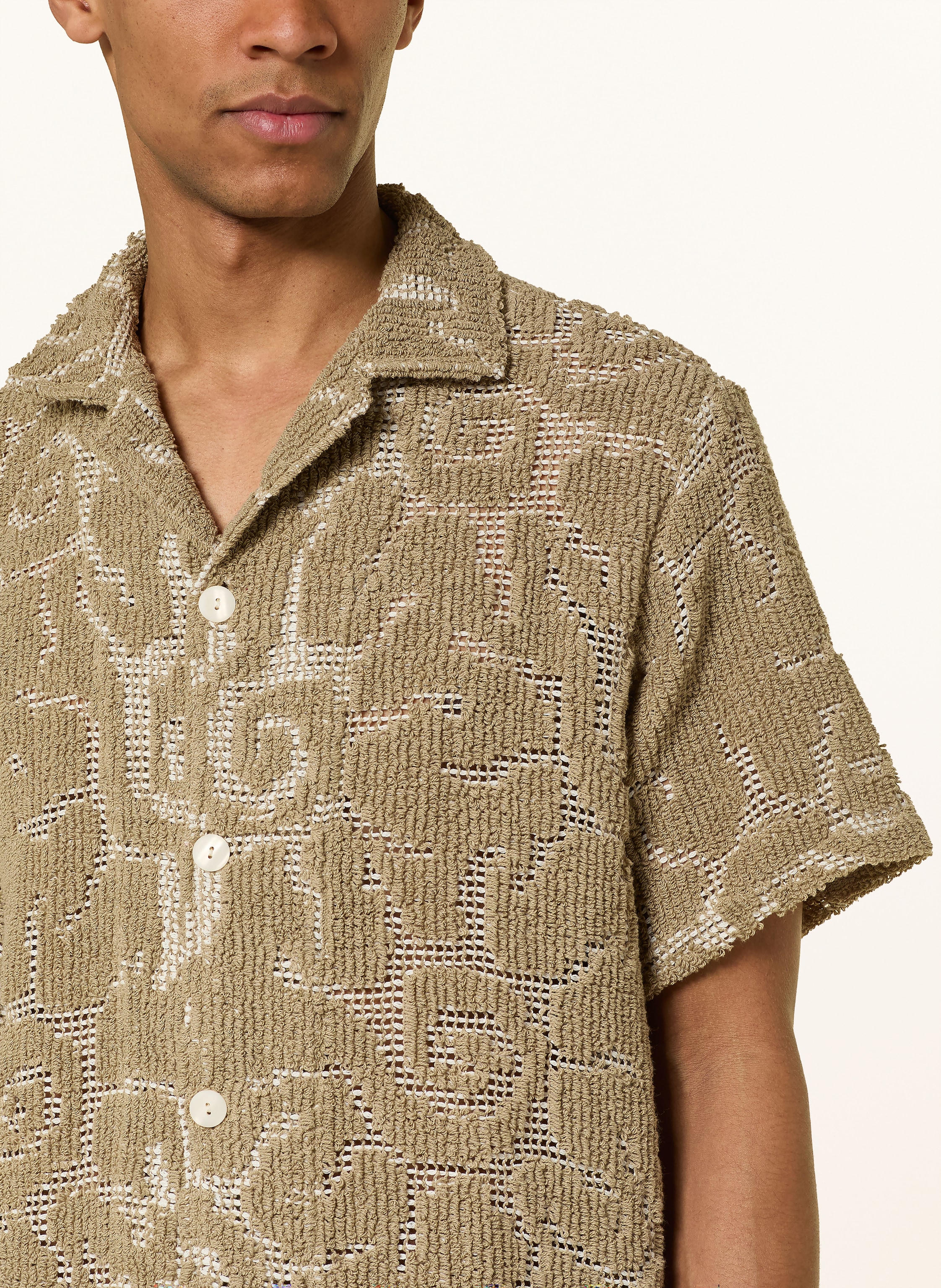 Thumbnail - Oas Häkelhemd Sunero Relaxed Fit gelb