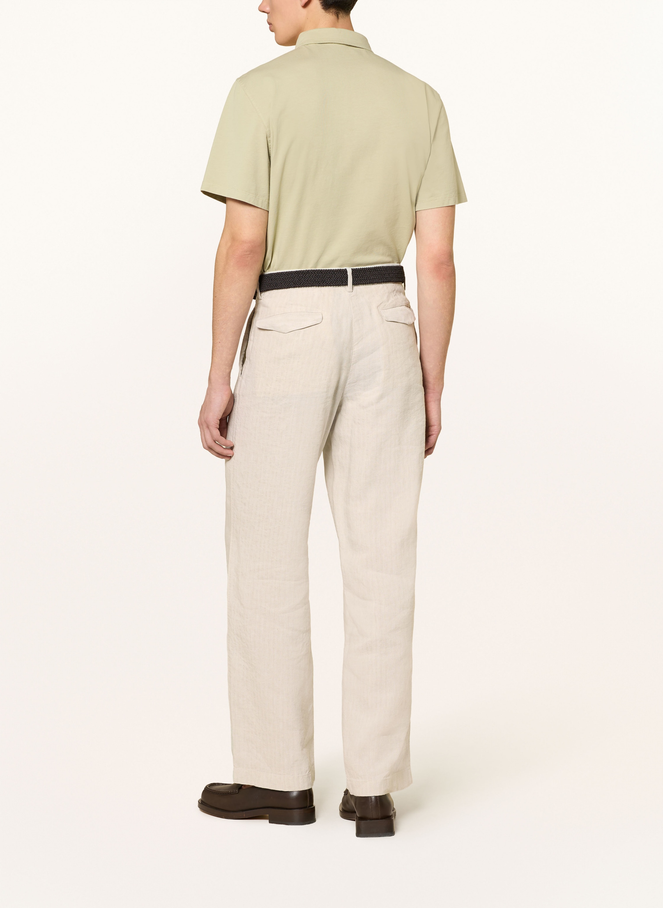 Thumbnail - Barena Venezia Anzughose Delfo Regular Fit Mit Leinen weiss