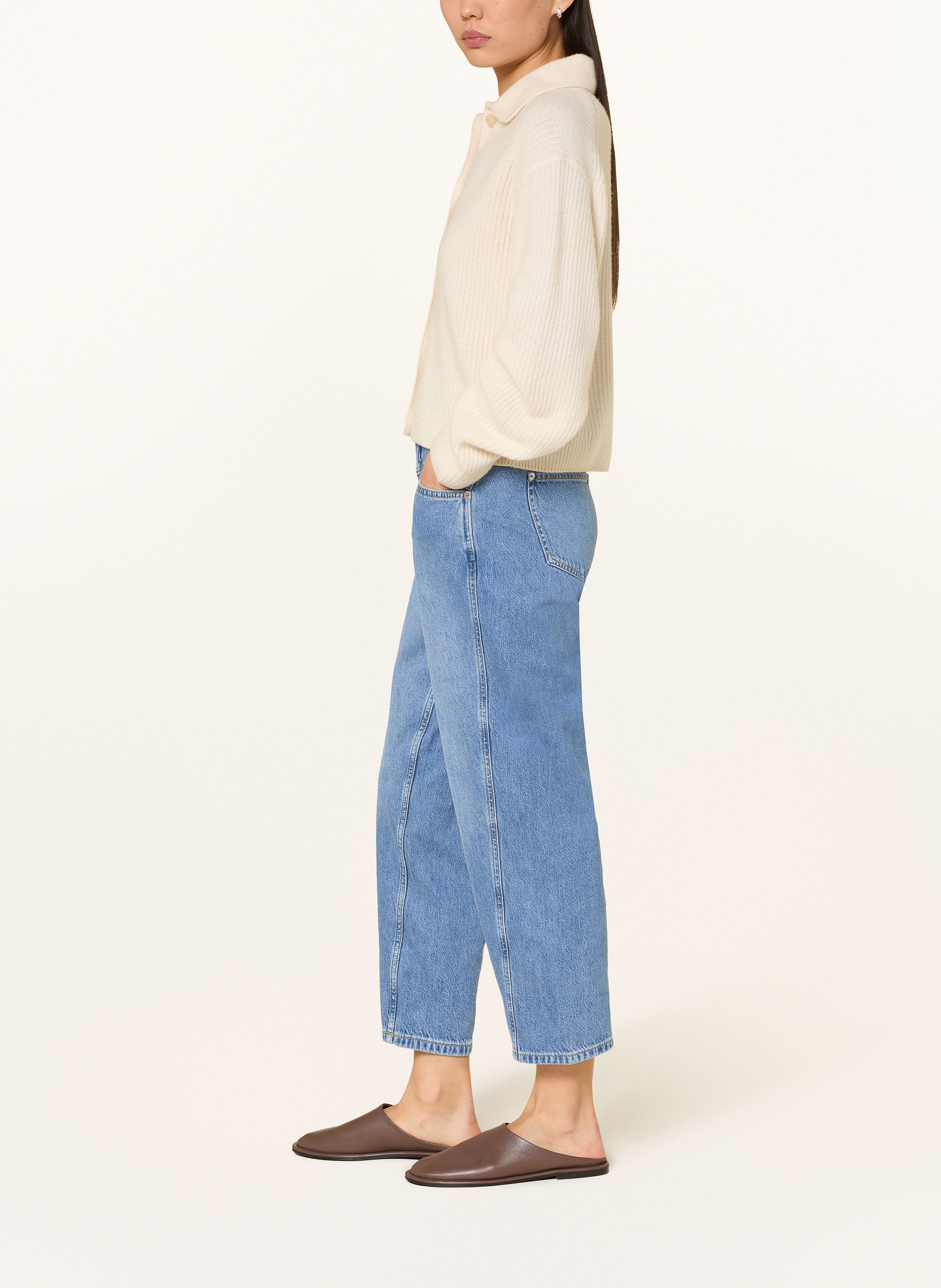 Thumbnail - Comma Barrel Jeans Liv blau